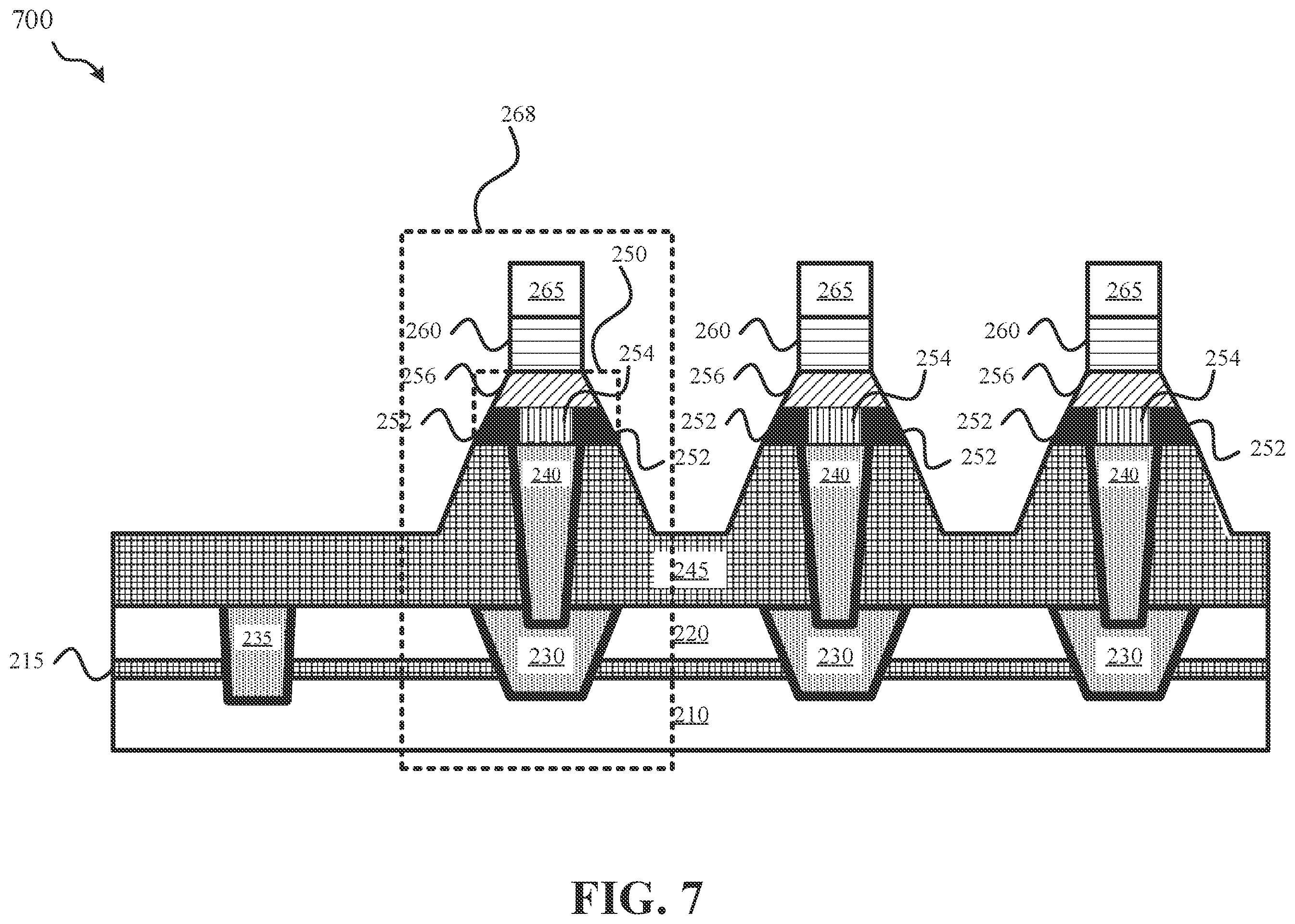 Patent US12568772 Figure 7 – MRAM with a multi-component, multi-layer bottom electrode