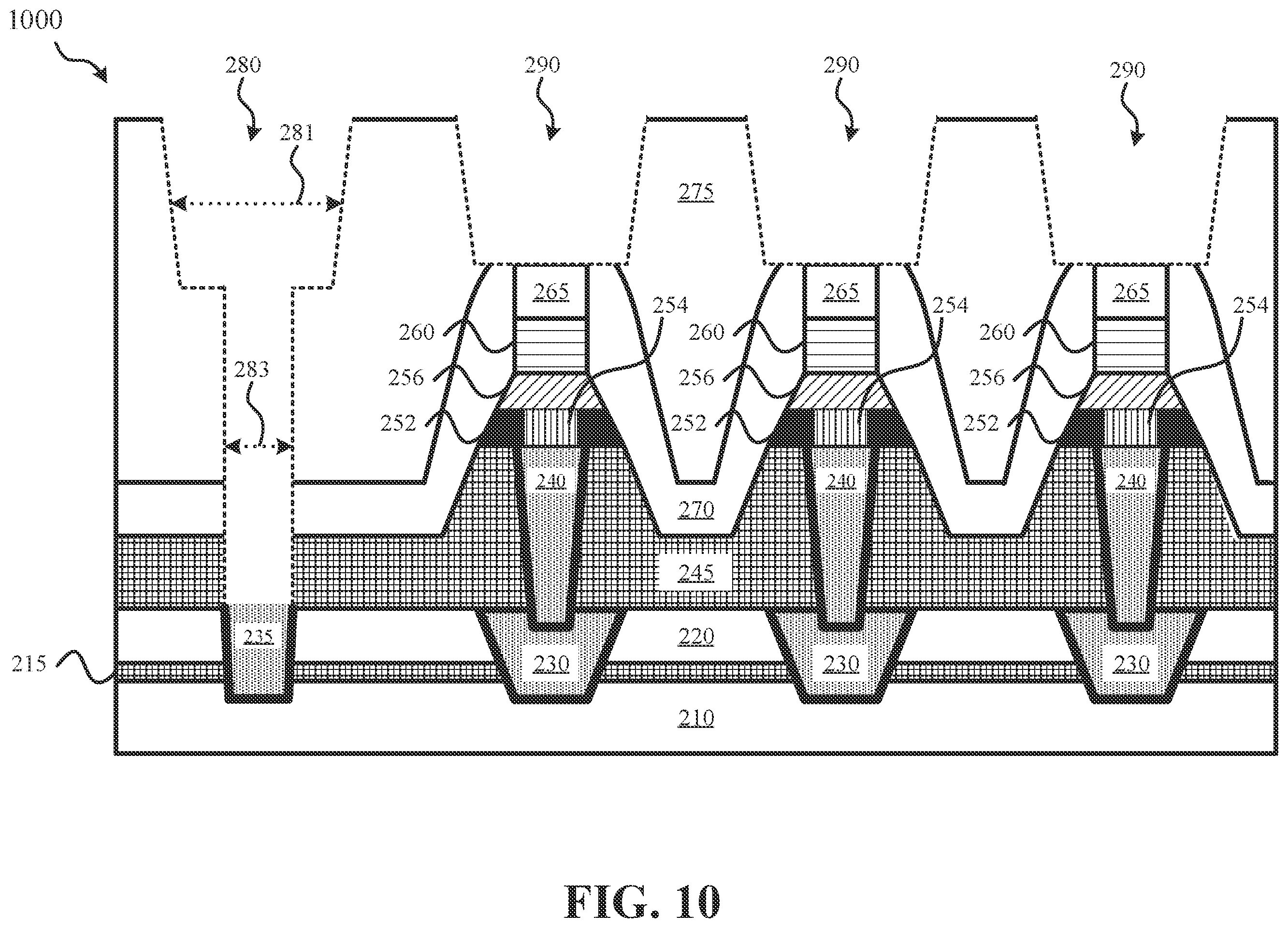 Patent US12568772 Figure 10 – MRAM with a multi-component, multi-layer bottom electrode