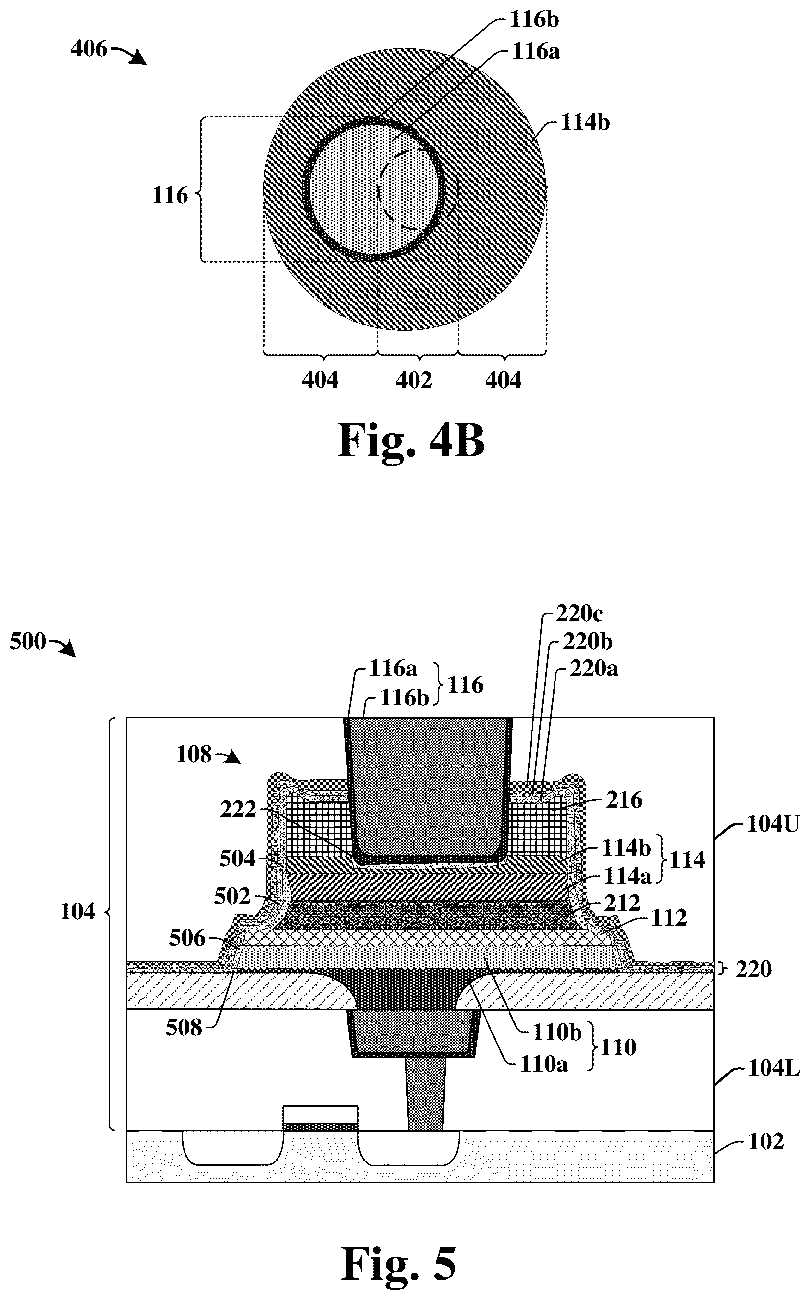 Patent US12568777 Figure 3 – Top electrode via with low contact resistance