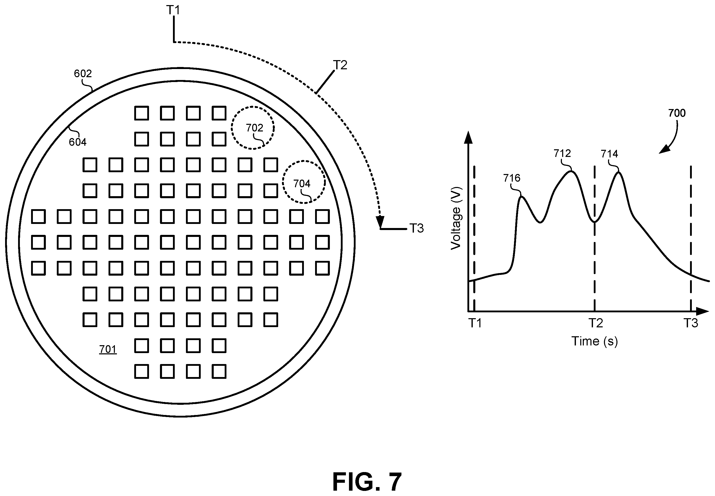 Patent US12568778 Figure 7 – Semiconductor film plating perimeter mapping and compensation