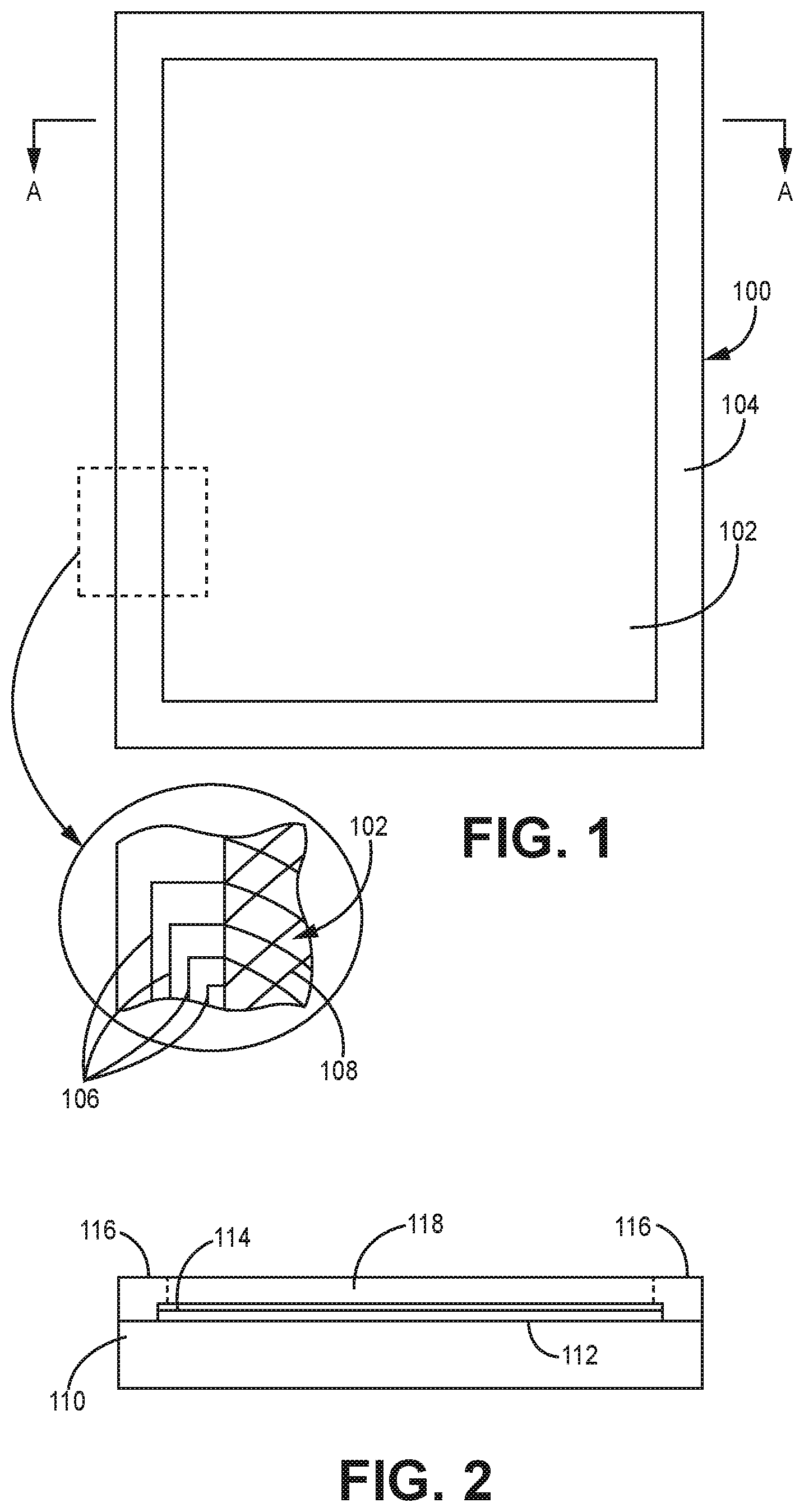 Patent US12568783 — Silver-based transparent conductive layers interfaced with copper traces and methods for forming the structures — Figure 1