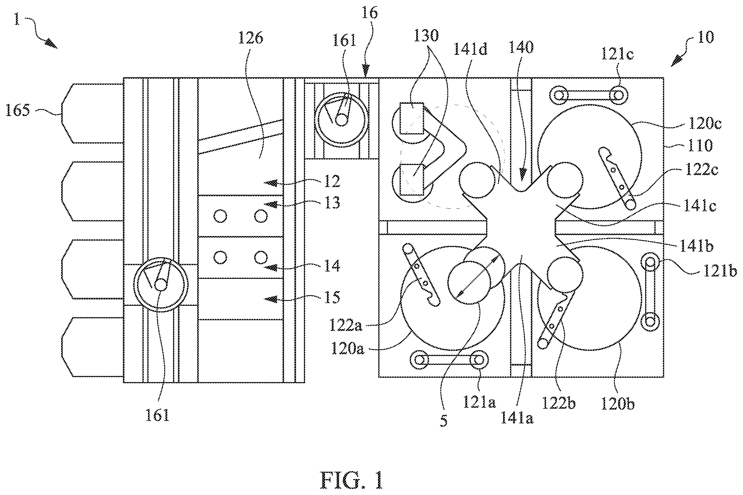 Patent US12568786 Figure 1 – Processing tool and method