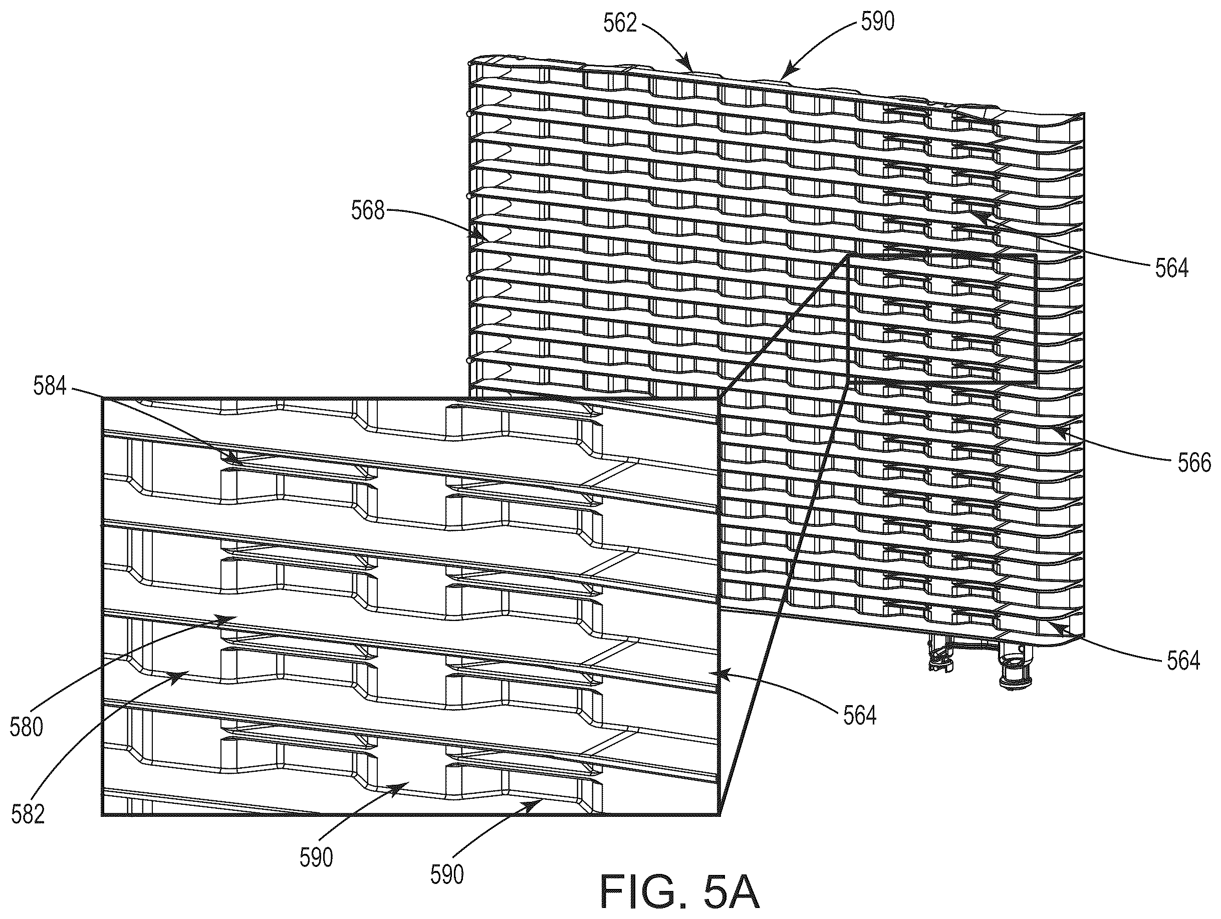 Patent US12568794 Figure 14 – Semiconductor substrate carrying container with support wall formed with corrugation portions