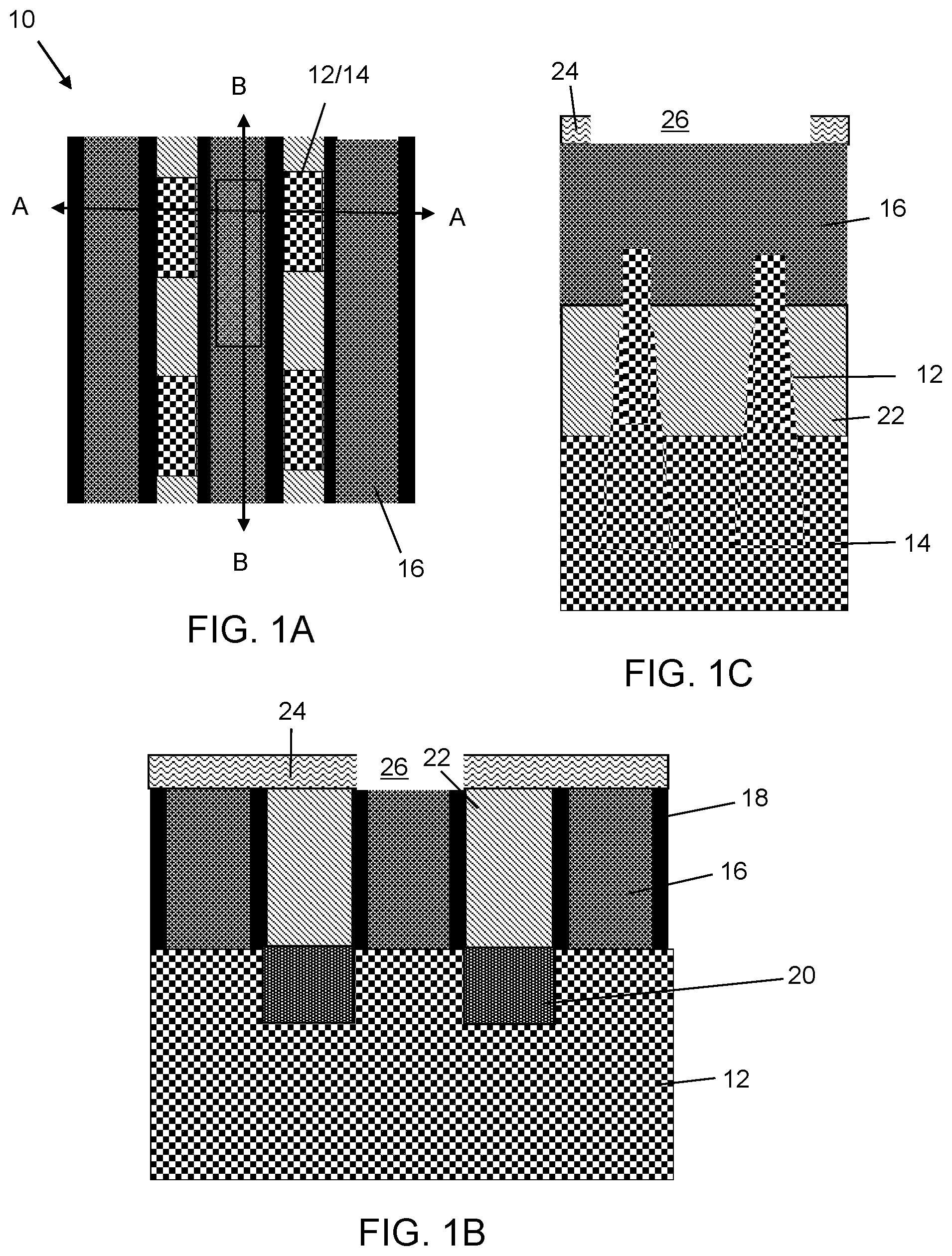 Patent US12568802 Figure 1 – Single diffusion cut for gate structures