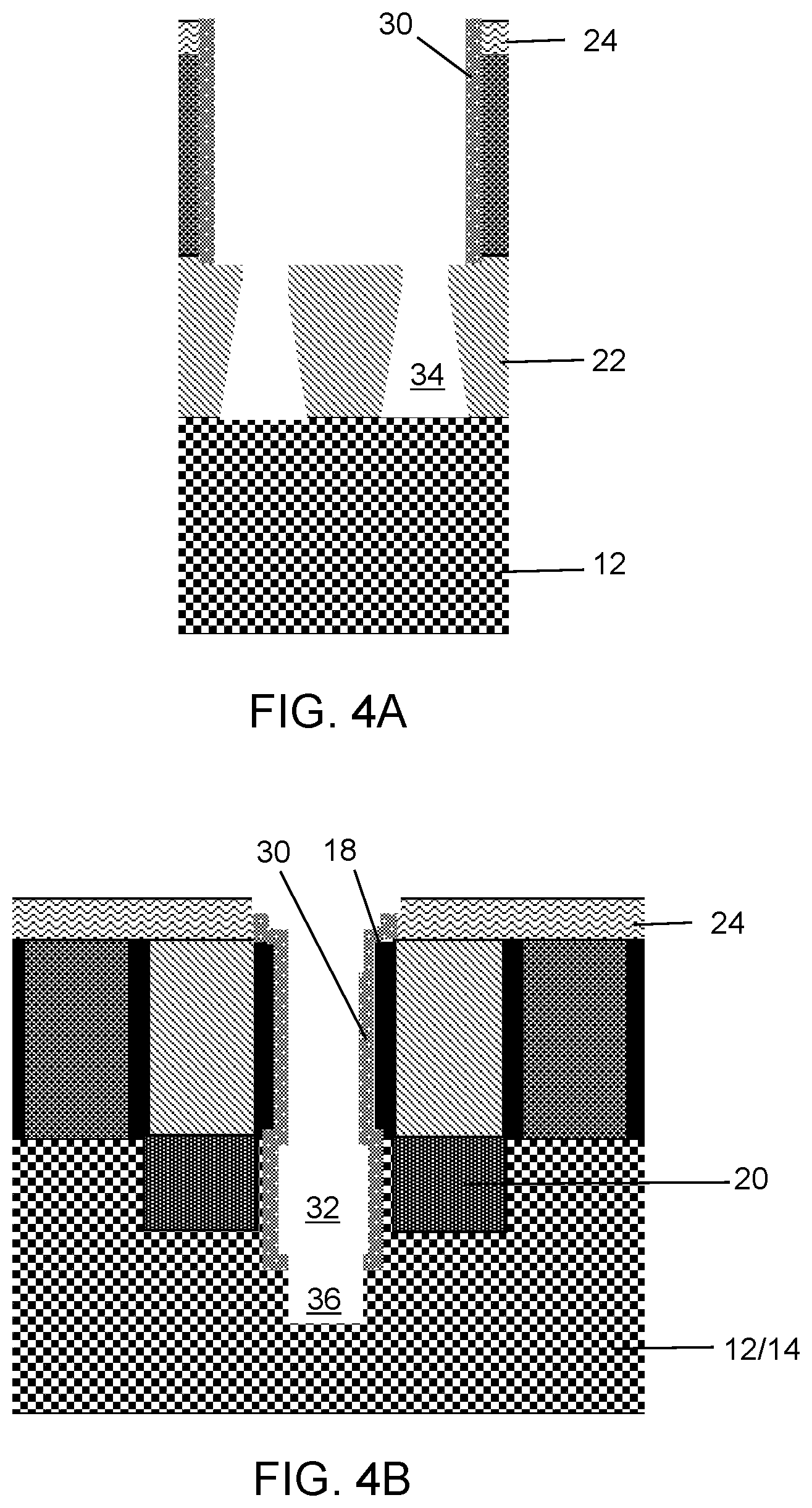 Patent US12568802 Figure 4 – Single diffusion cut for gate structures