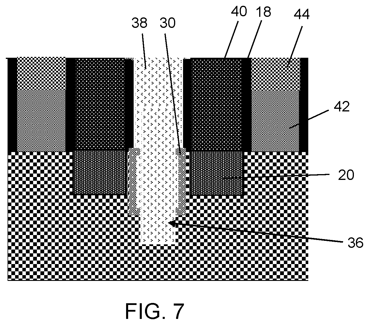 Patent US12568802 Figure 7 – Single diffusion cut for gate structures
