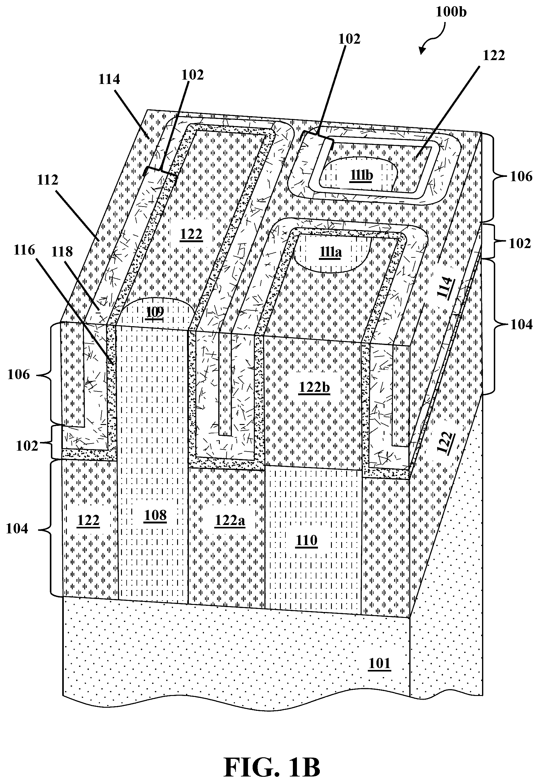 Patent US12568806 Figure 2 – Conformal dielectric cap for subtractive vias