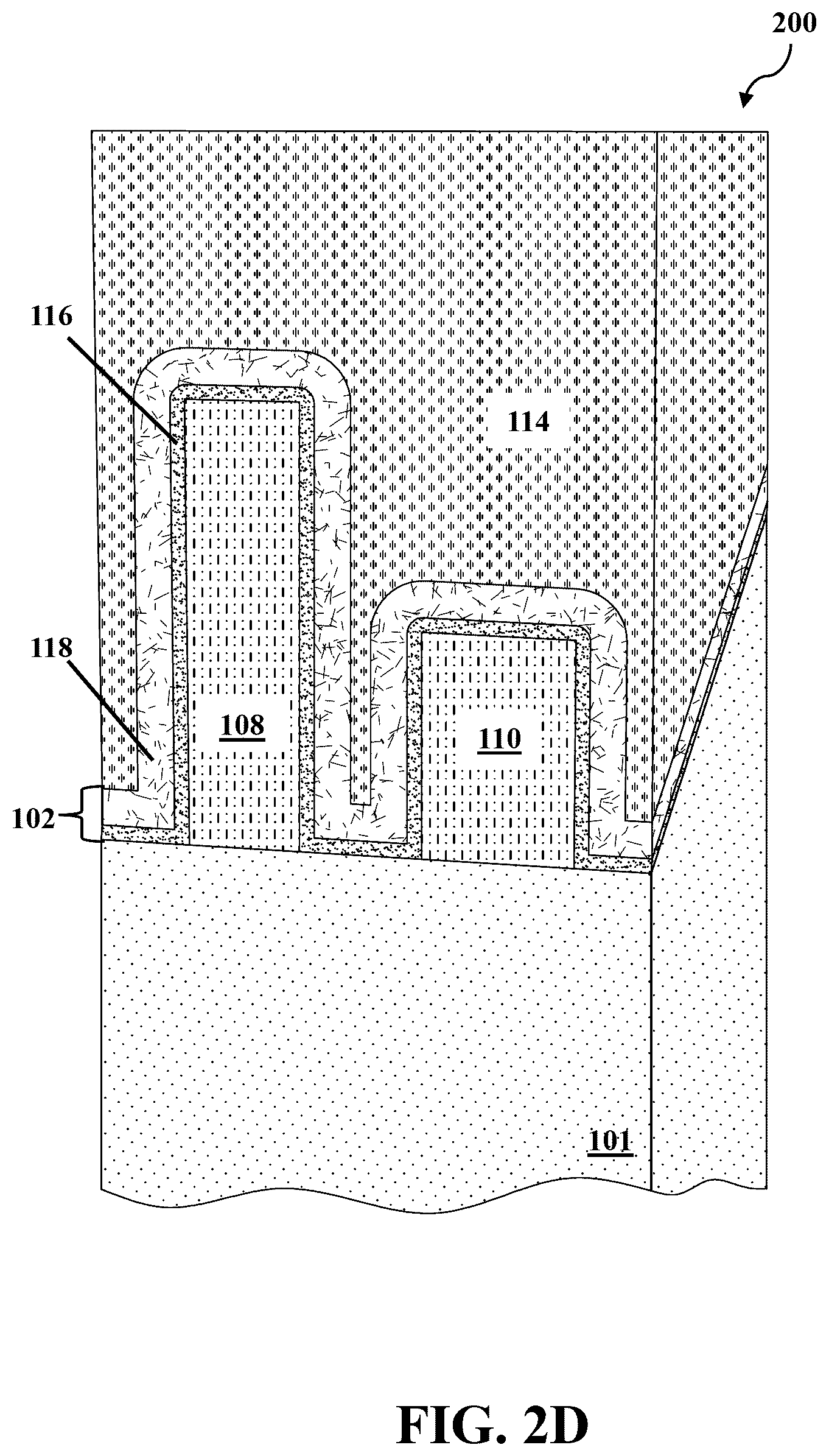 Patent US12568806 Figure 6 – Conformal dielectric cap for subtractive vias
