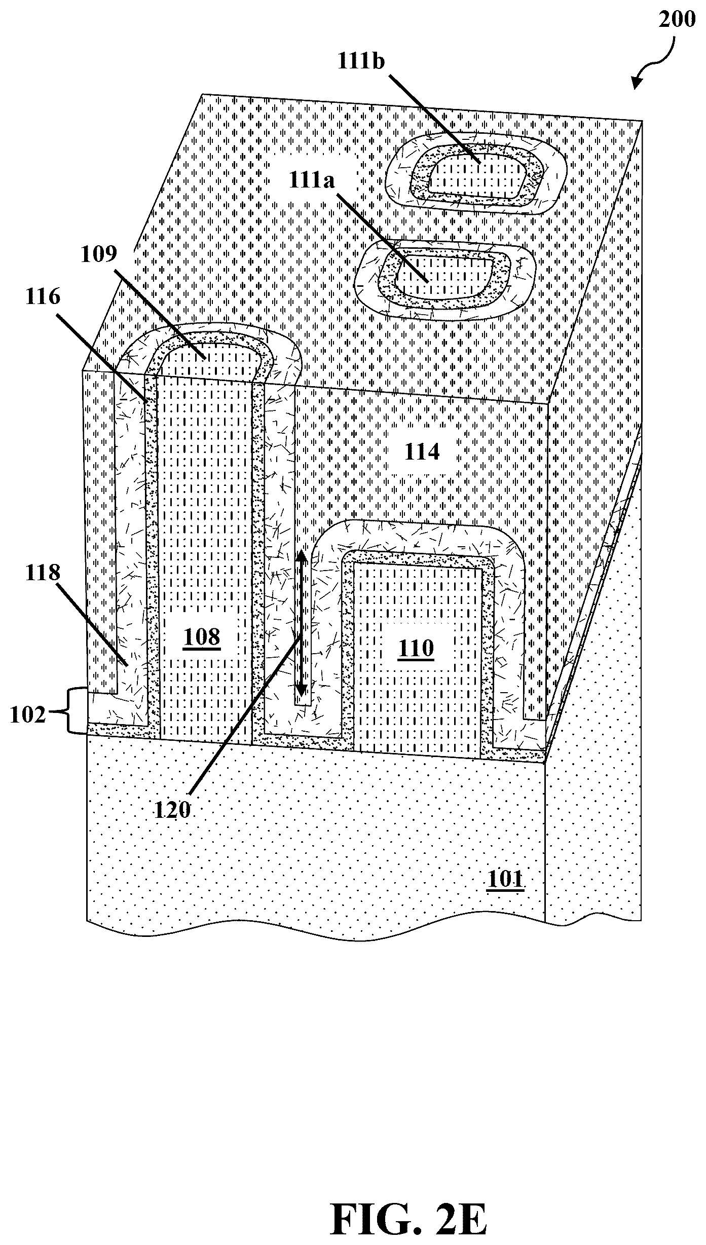 Patent US12568806 Figure 7 – Conformal dielectric cap for subtractive vias