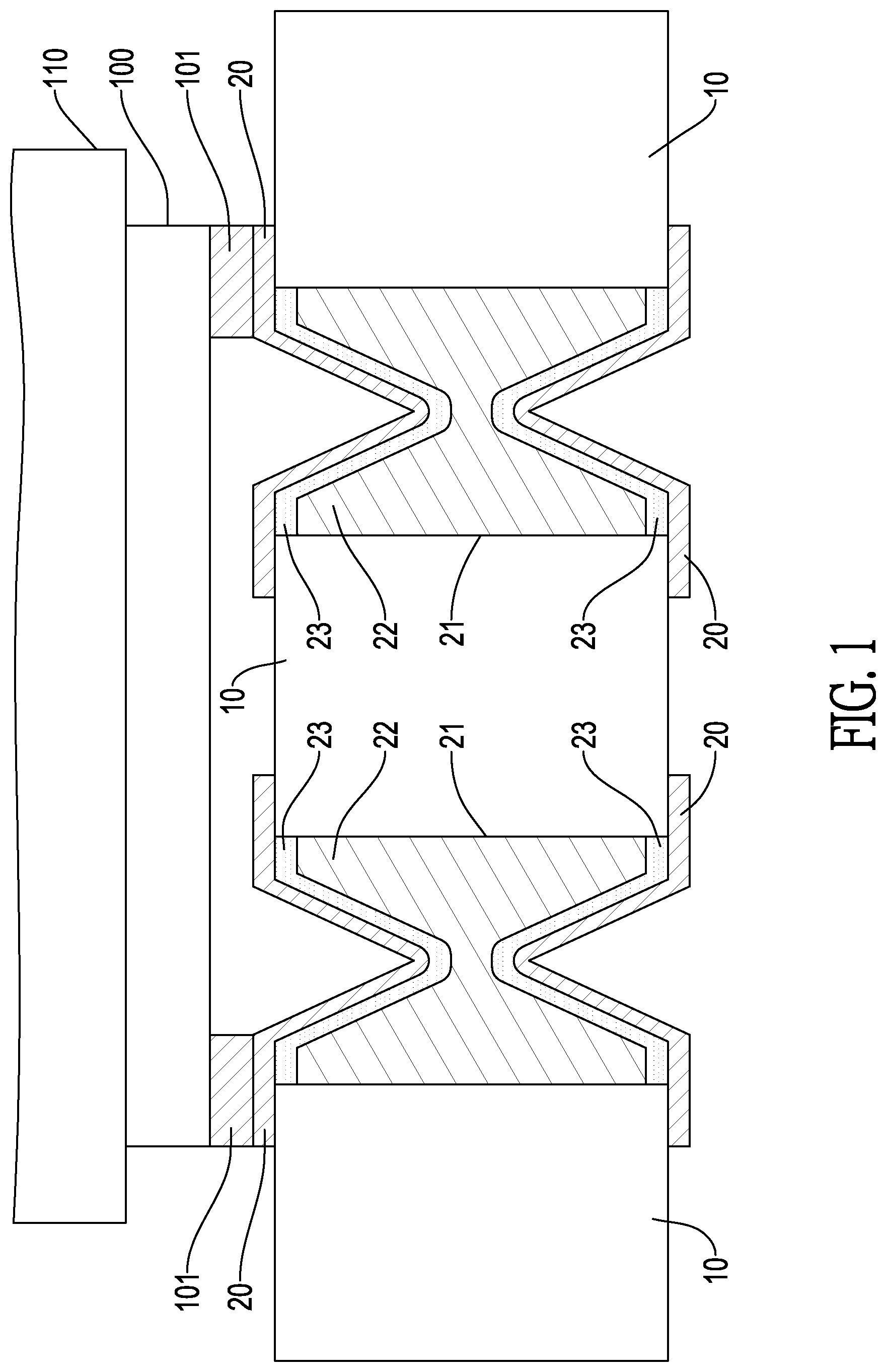 Patent US12568810 Figure 1 – Anti-diffusion substrate structure and manufacturing method thereof