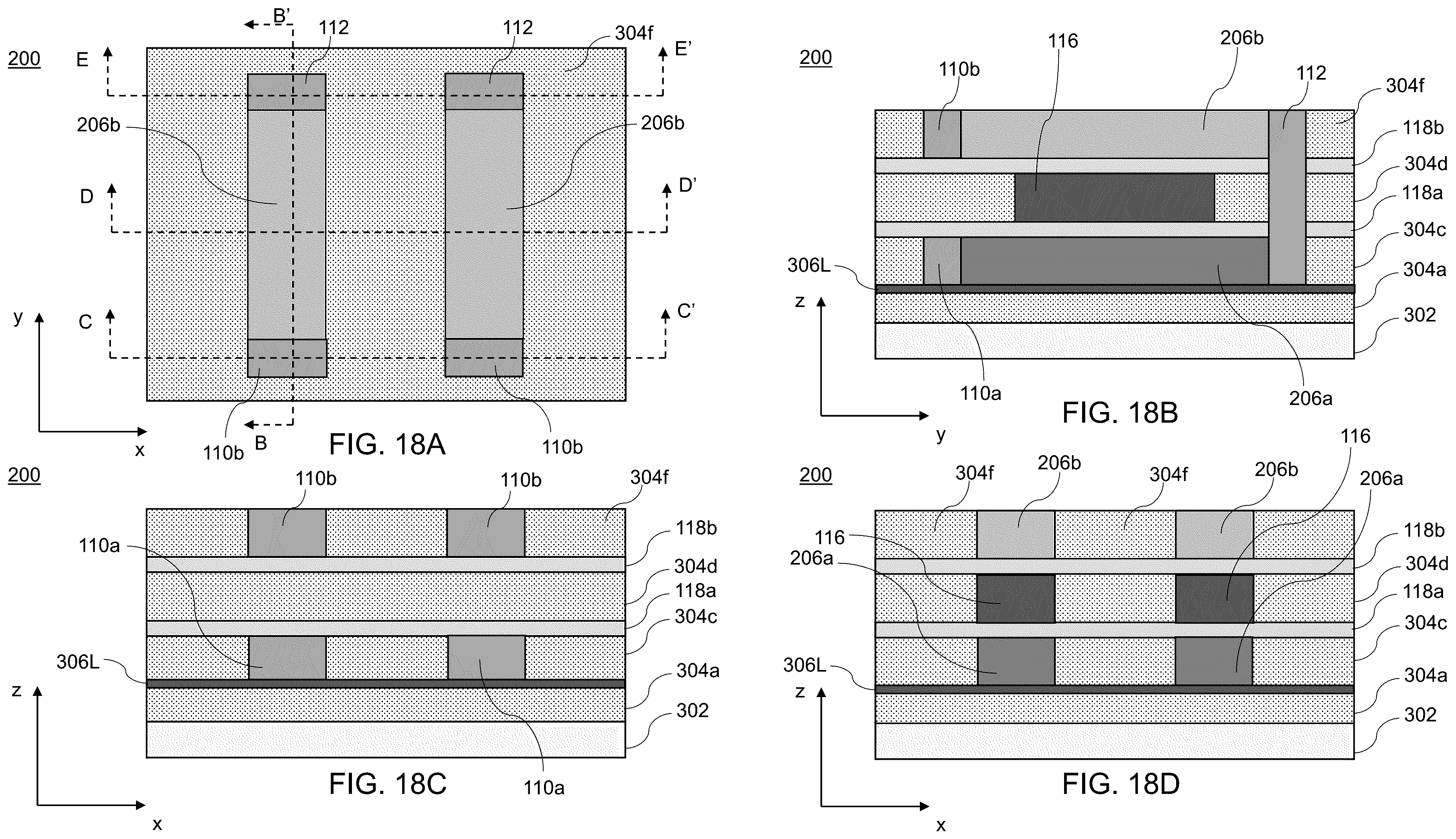 Patent US12568812 Figure 20 – Back-end-of-line CMOS inverter having twin channels and one gate electrode and methods of forming the same