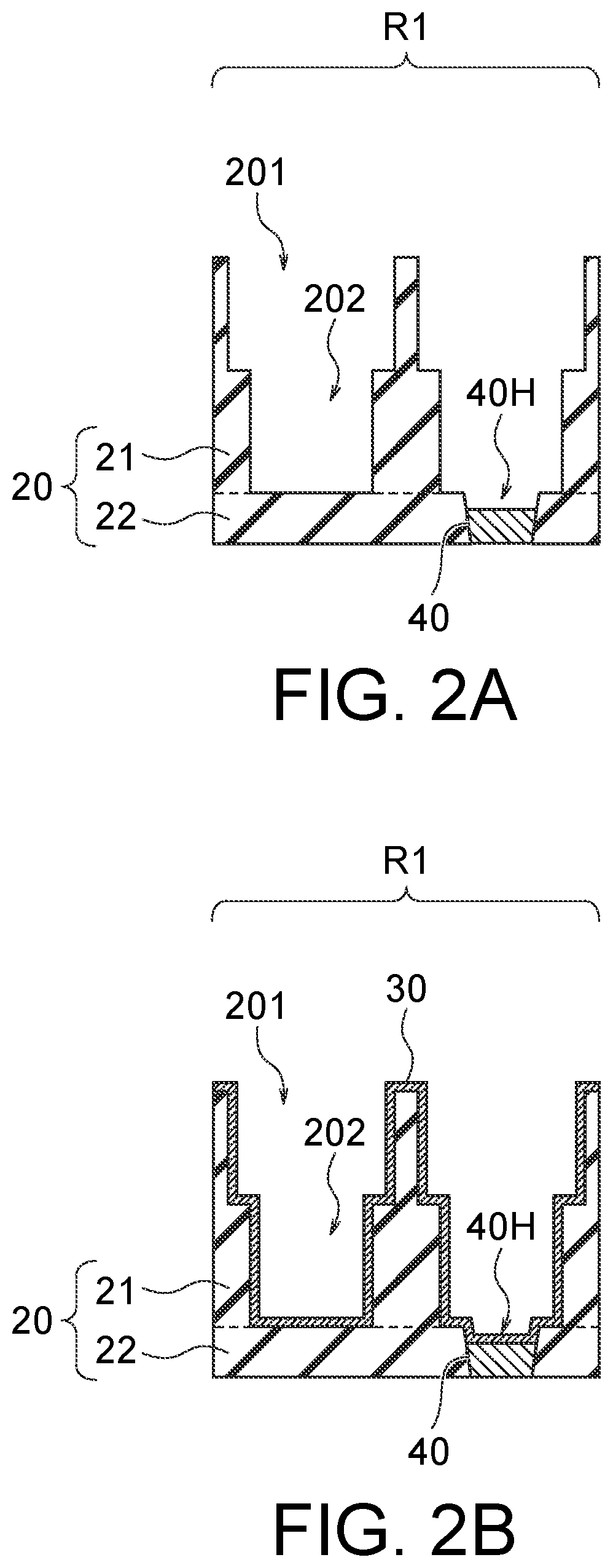 Patent US12568815 Figure 2 – Wirings for semiconductor device arranged at different intervals and having different widths