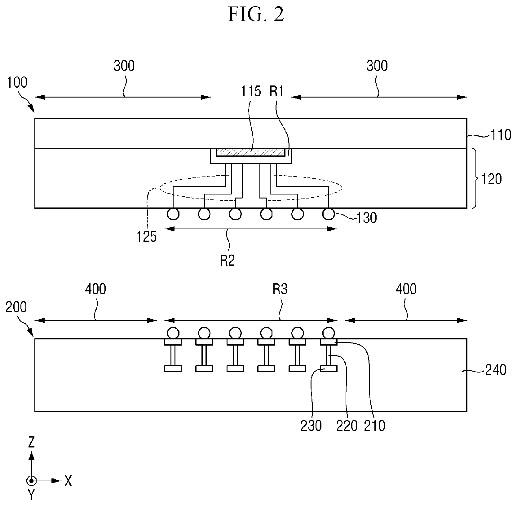 Patent US12568816 Figure 2 – Three-dimensional semiconductor integrated circuit device including inter-die interface