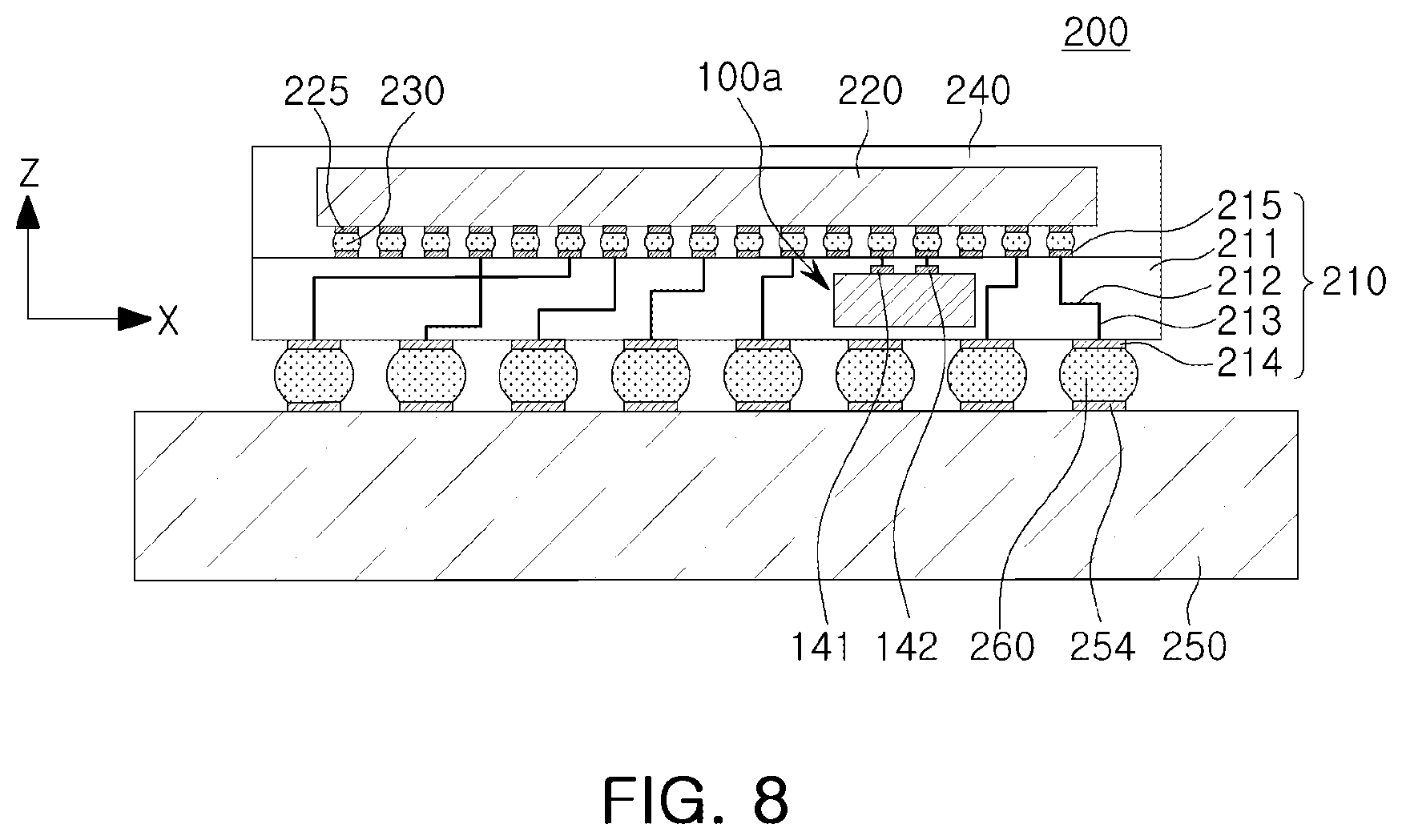 Patent US12568818 Figure 15 – Capacitor component and semiconductor package including capacitor component