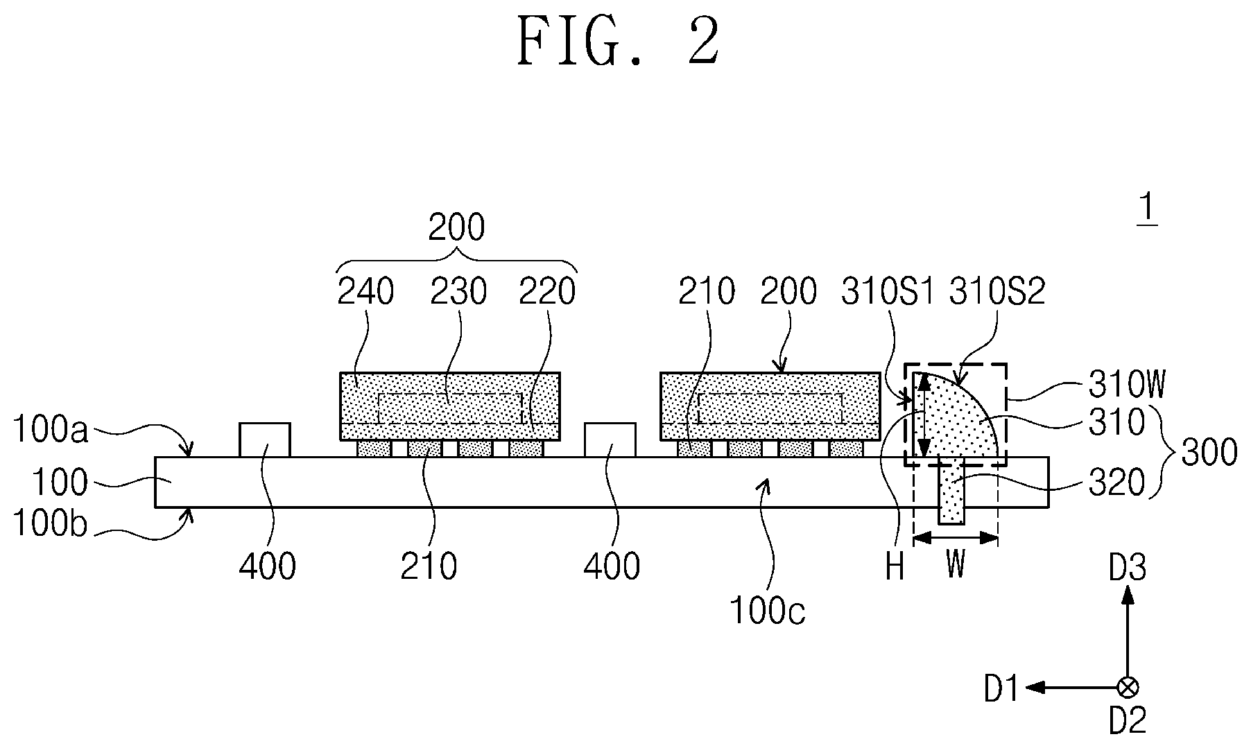 Patent US12568822 Figure 2 – Semiconductor module including a clip structure