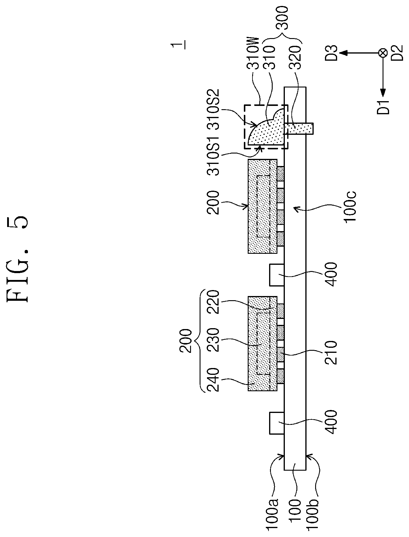 Patent US12568822 Figure 5 – Semiconductor module including a clip structure