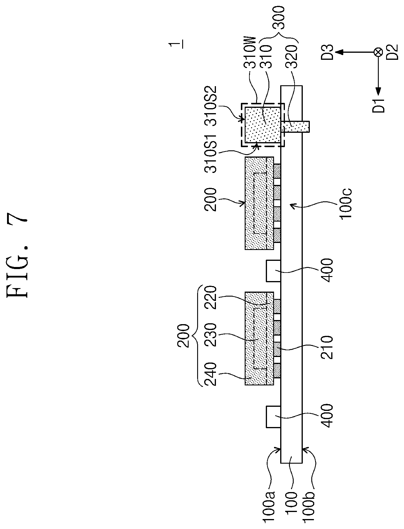 Patent US12568822 Figure 7 – Semiconductor module including a clip structure