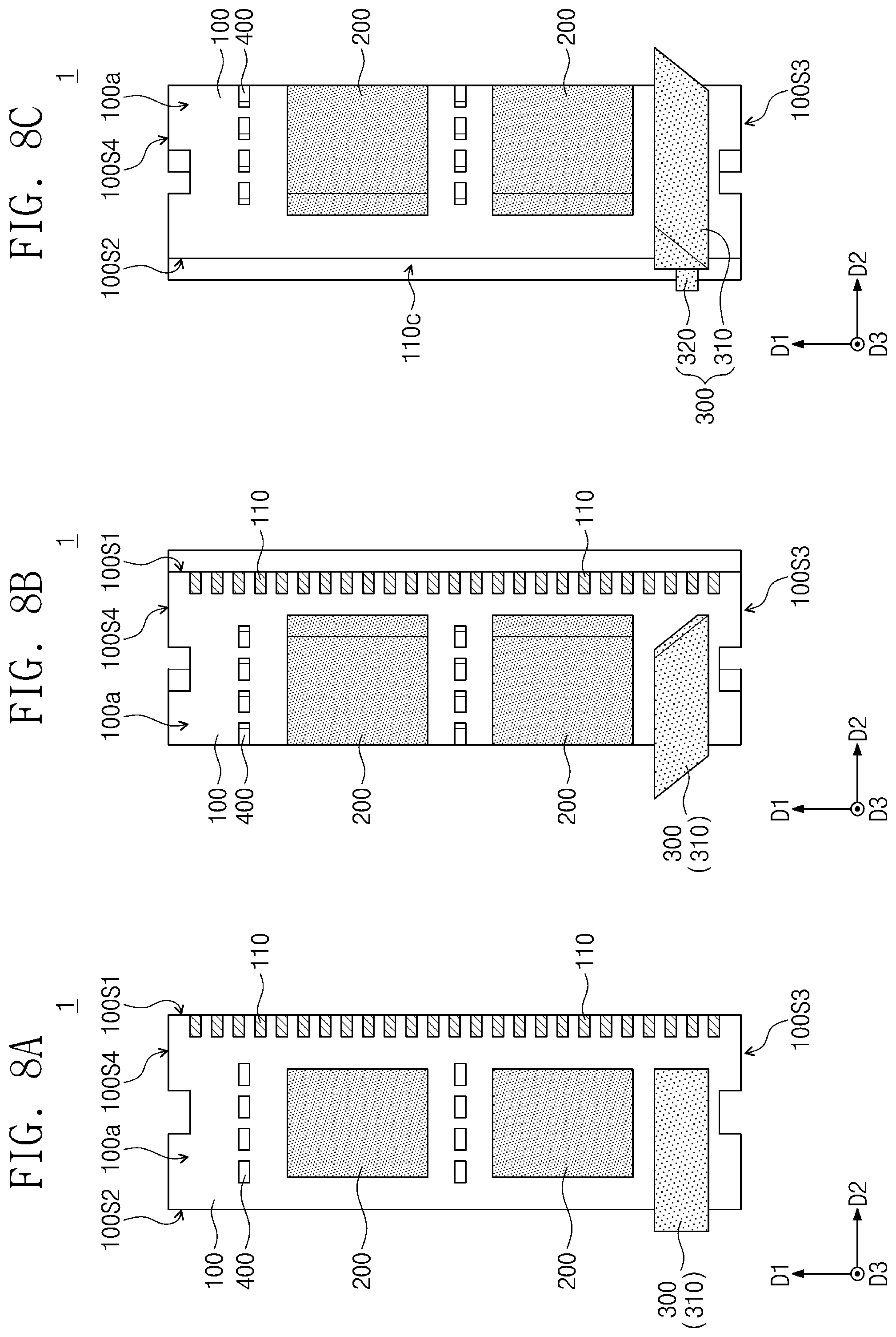 Patent US12568822 Figure 8 – Semiconductor module including a clip structure