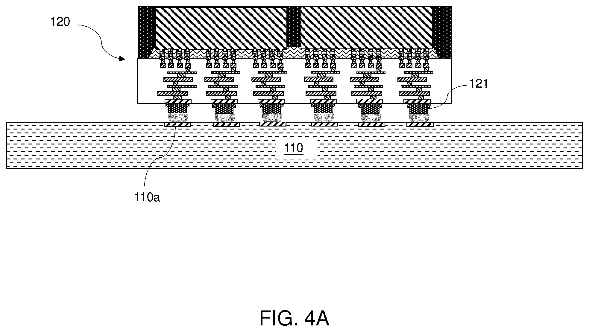 Patent US12568824 Figure 5 – Package assembly including liquid alloy thermal interface material (TIM) and seal ring around the liquid alloy TIM and methods of forming the same