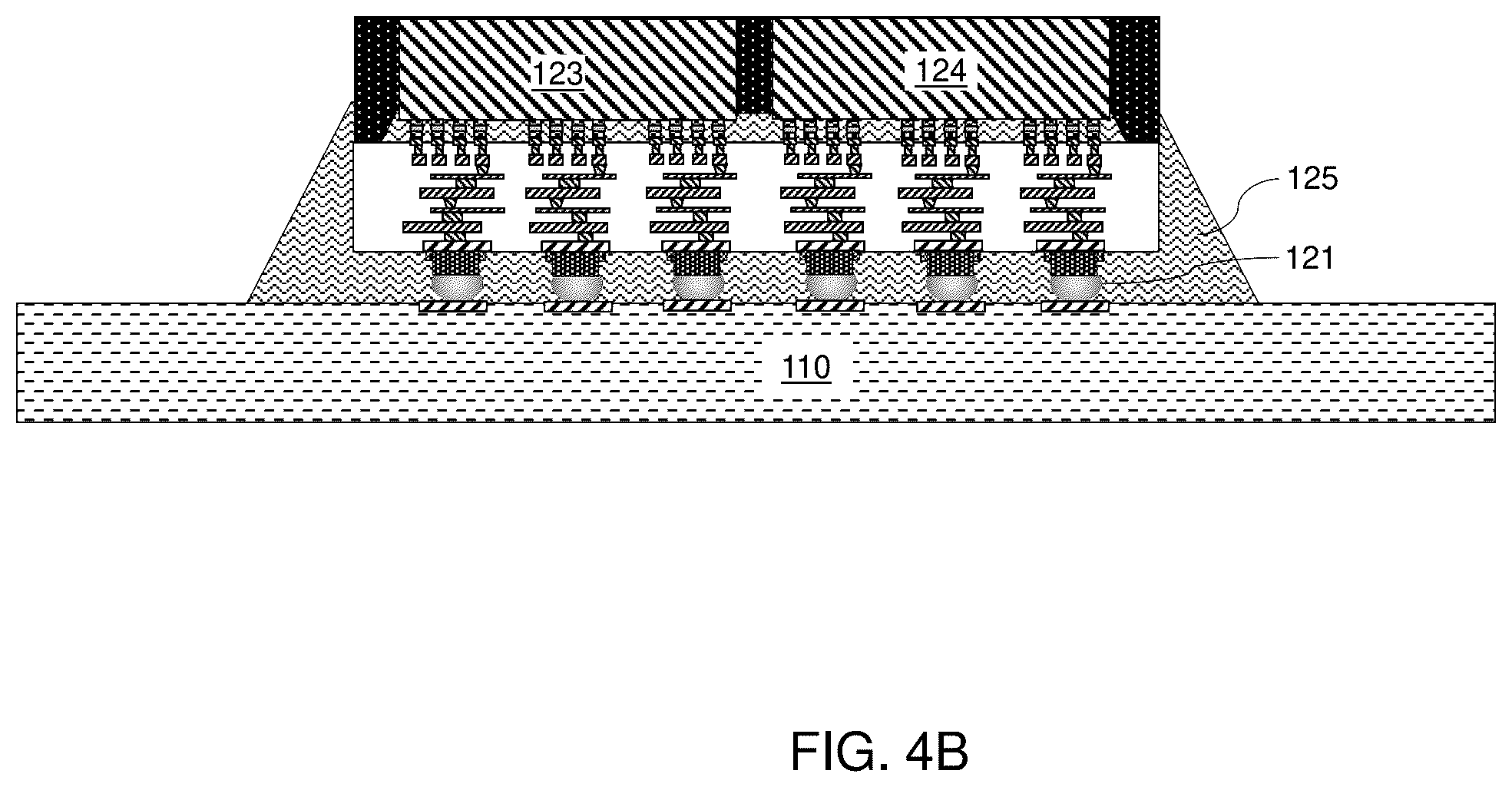 Patent US12568824 Figure 6 – Package assembly including liquid alloy thermal interface material (TIM) and seal ring around the liquid alloy TIM and methods of forming the same