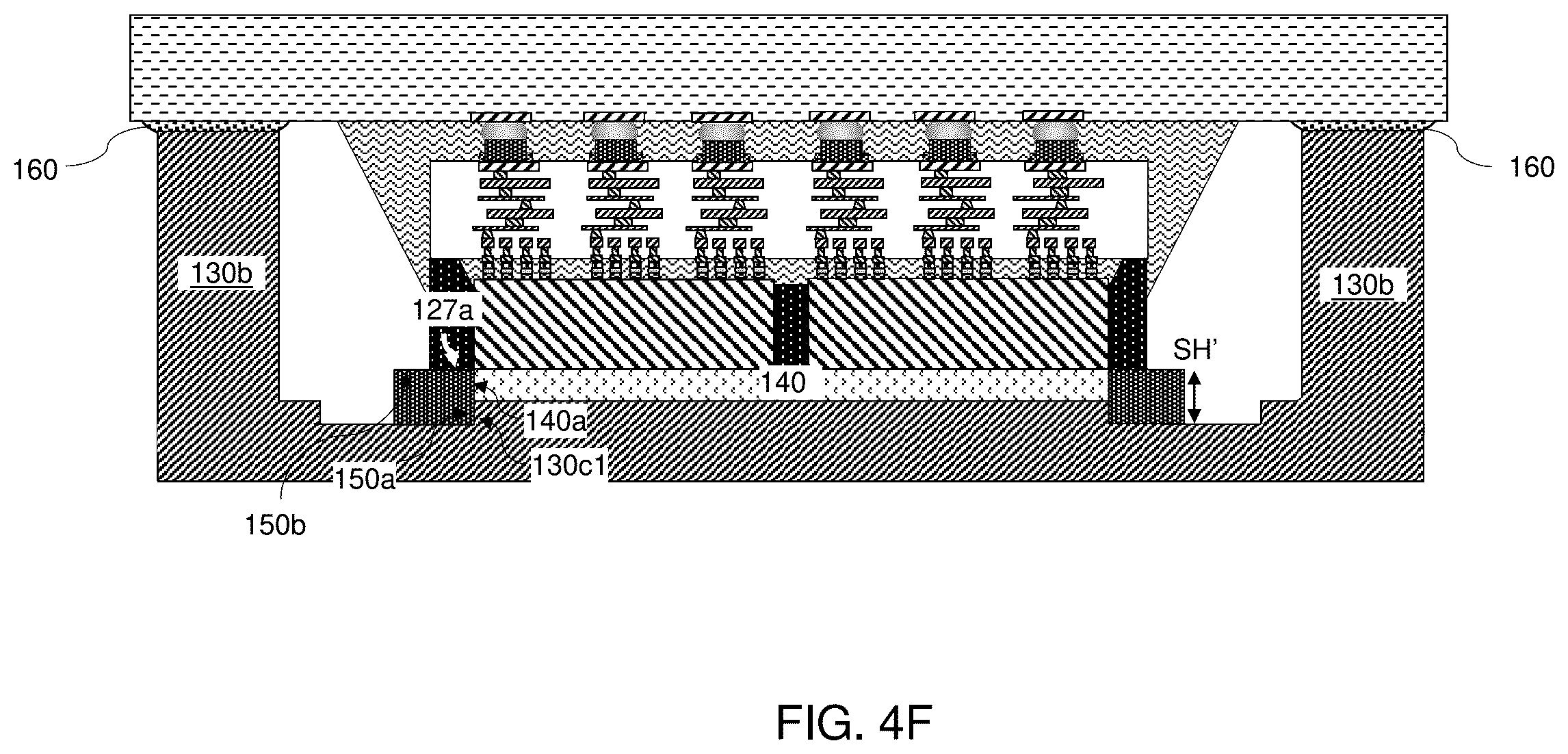 Patent US12568824 Figure 10 – Package assembly including liquid alloy thermal interface material (TIM) and seal ring around the liquid alloy TIM and methods of forming the same