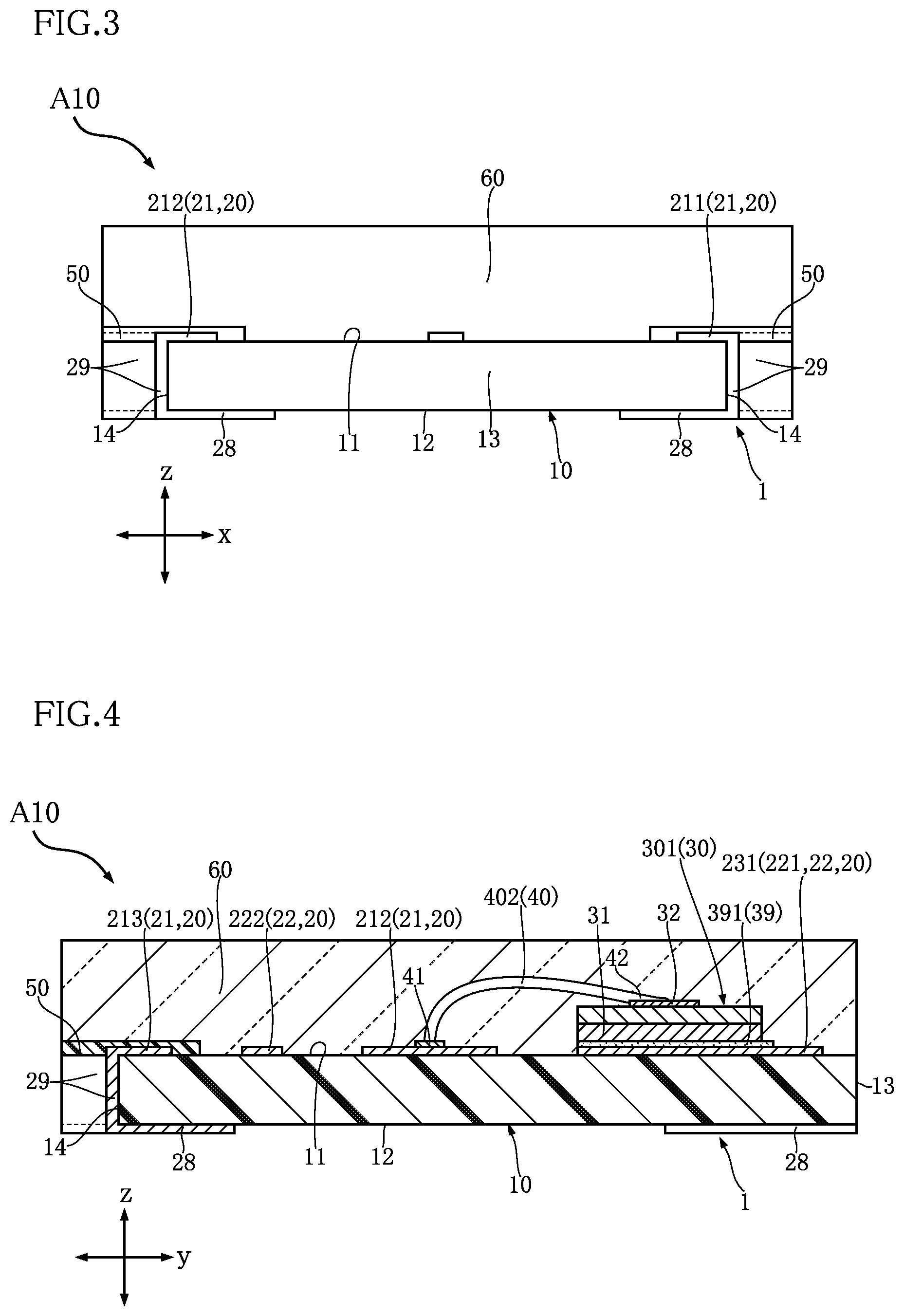 Patent US12568830 Figure 3 – Semiconductor device with x-shaped die pad to reduce thermal stress and ion migration from bonding layer