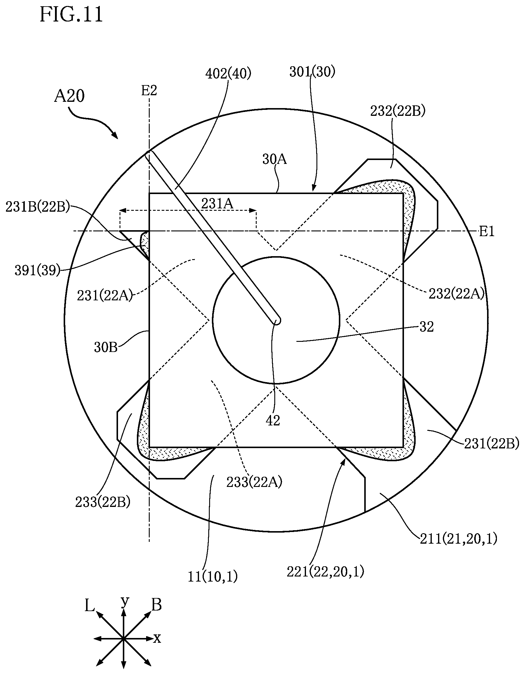 Patent US12568830 Figure 9 – Semiconductor device with x-shaped die pad to reduce thermal stress and ion migration from bonding layer