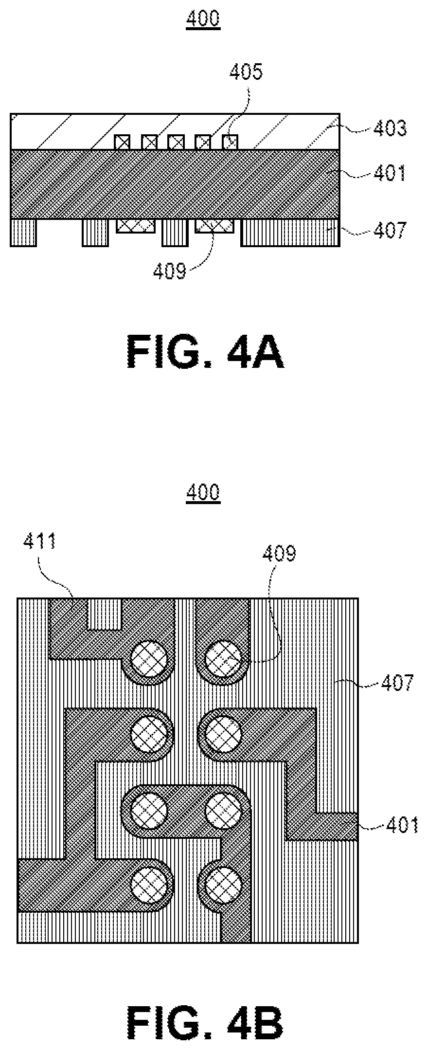 Patent US12568831 Figure 4 – Patternable die attach materials and processes for patterning