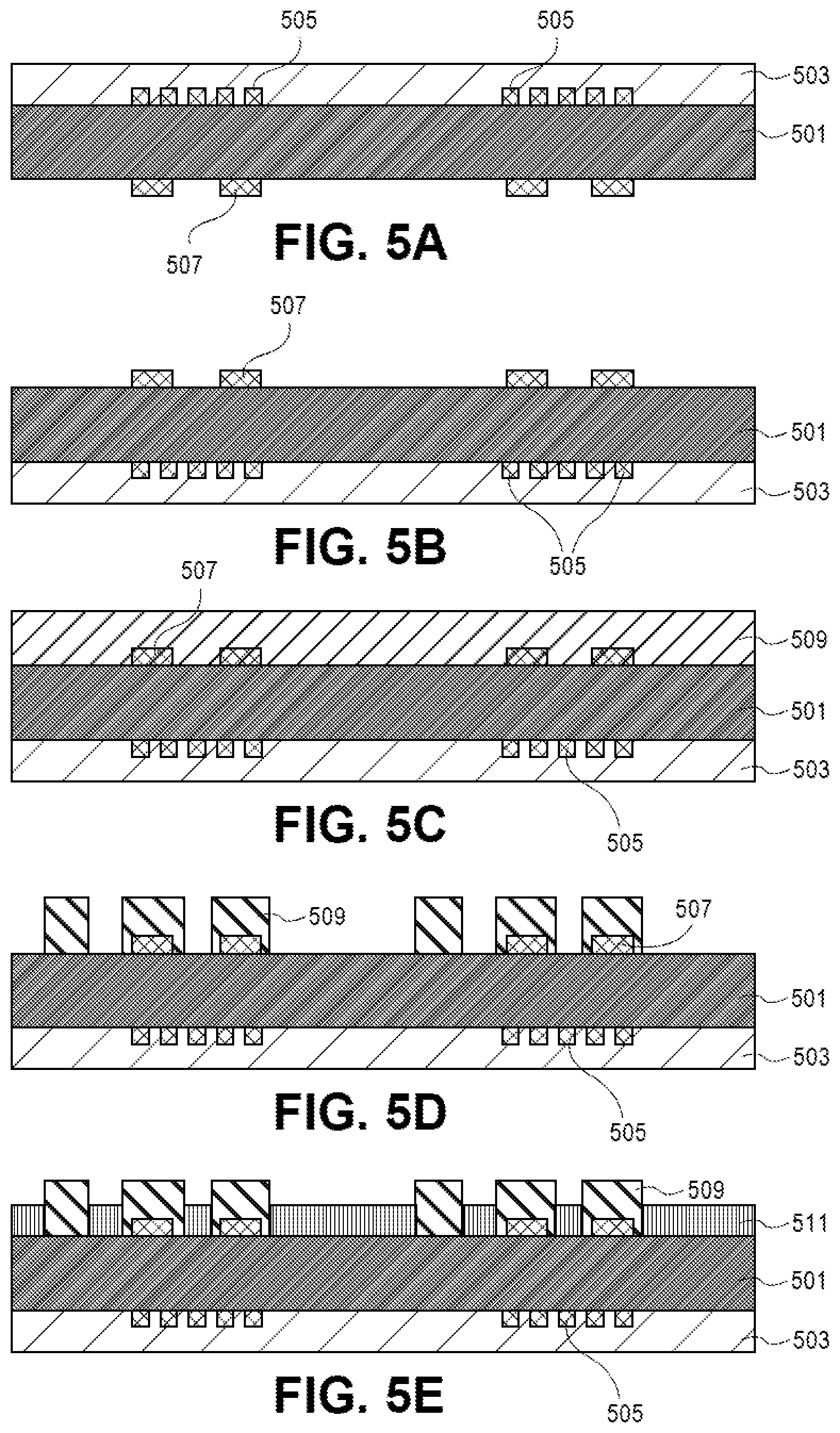 Patent US12568831 Figure 5 – Patternable die attach materials and processes for patterning