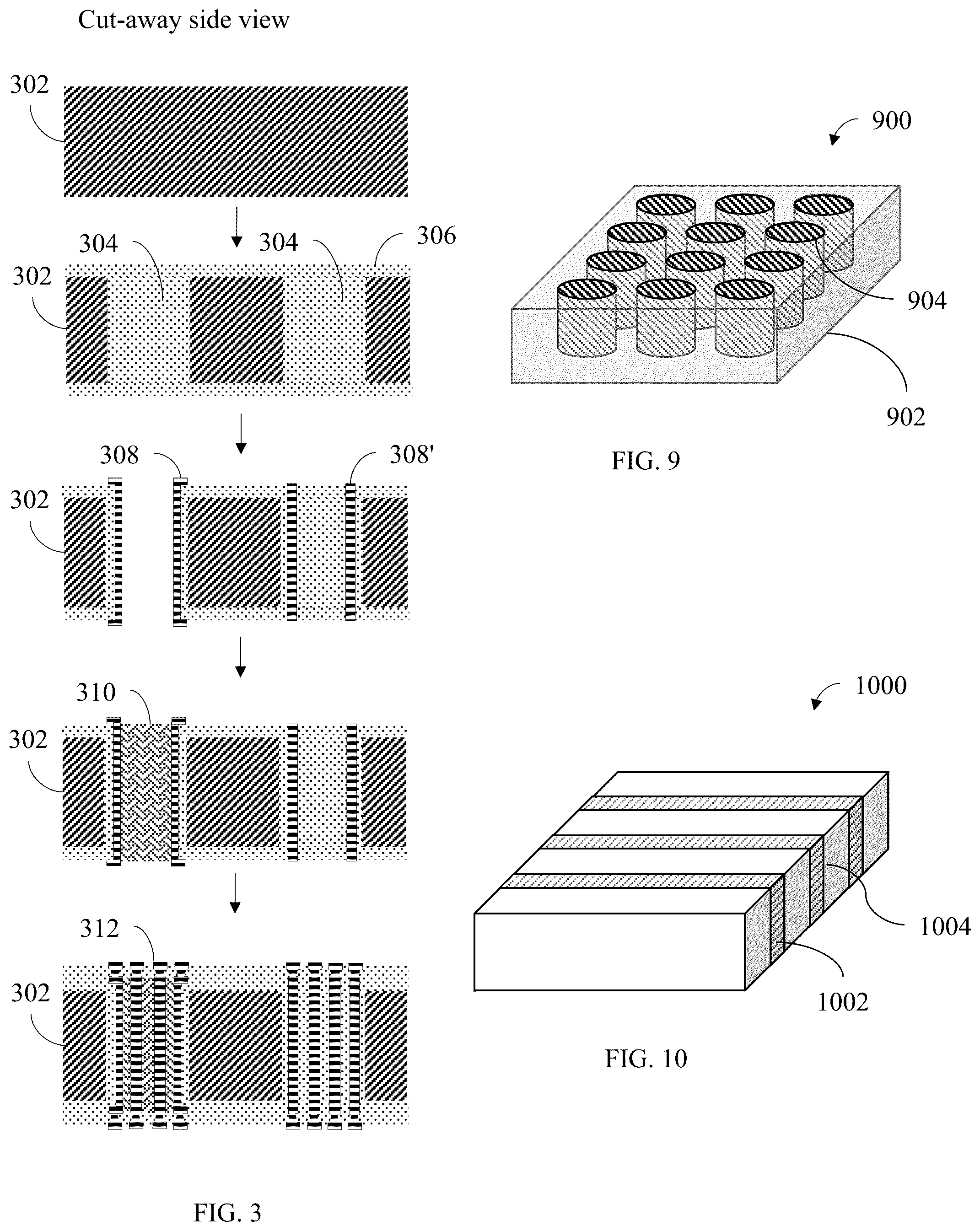 Patent US12568832 Figure 3 – Through package vertical interconnect and method of making same