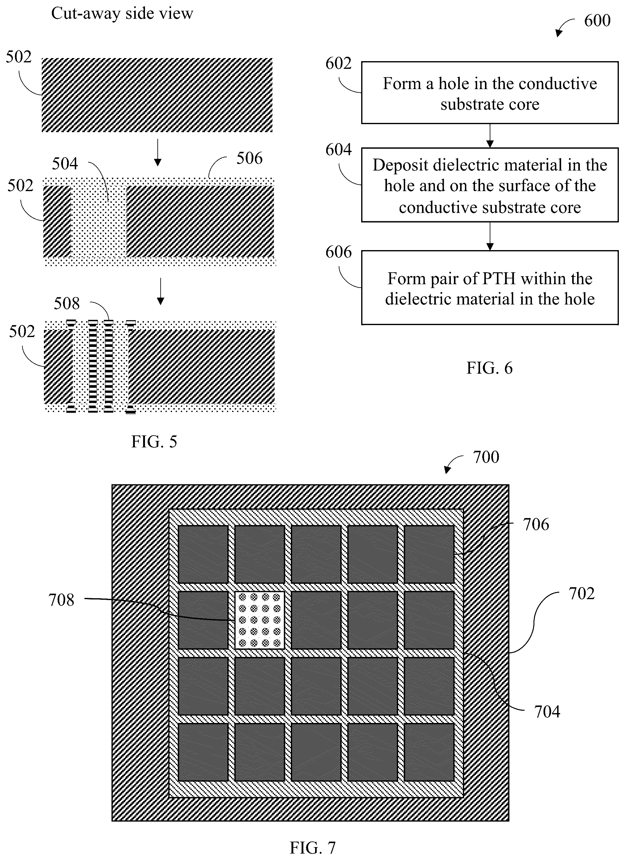 Patent US12568832 Figure 5 – Through package vertical interconnect and method of making same