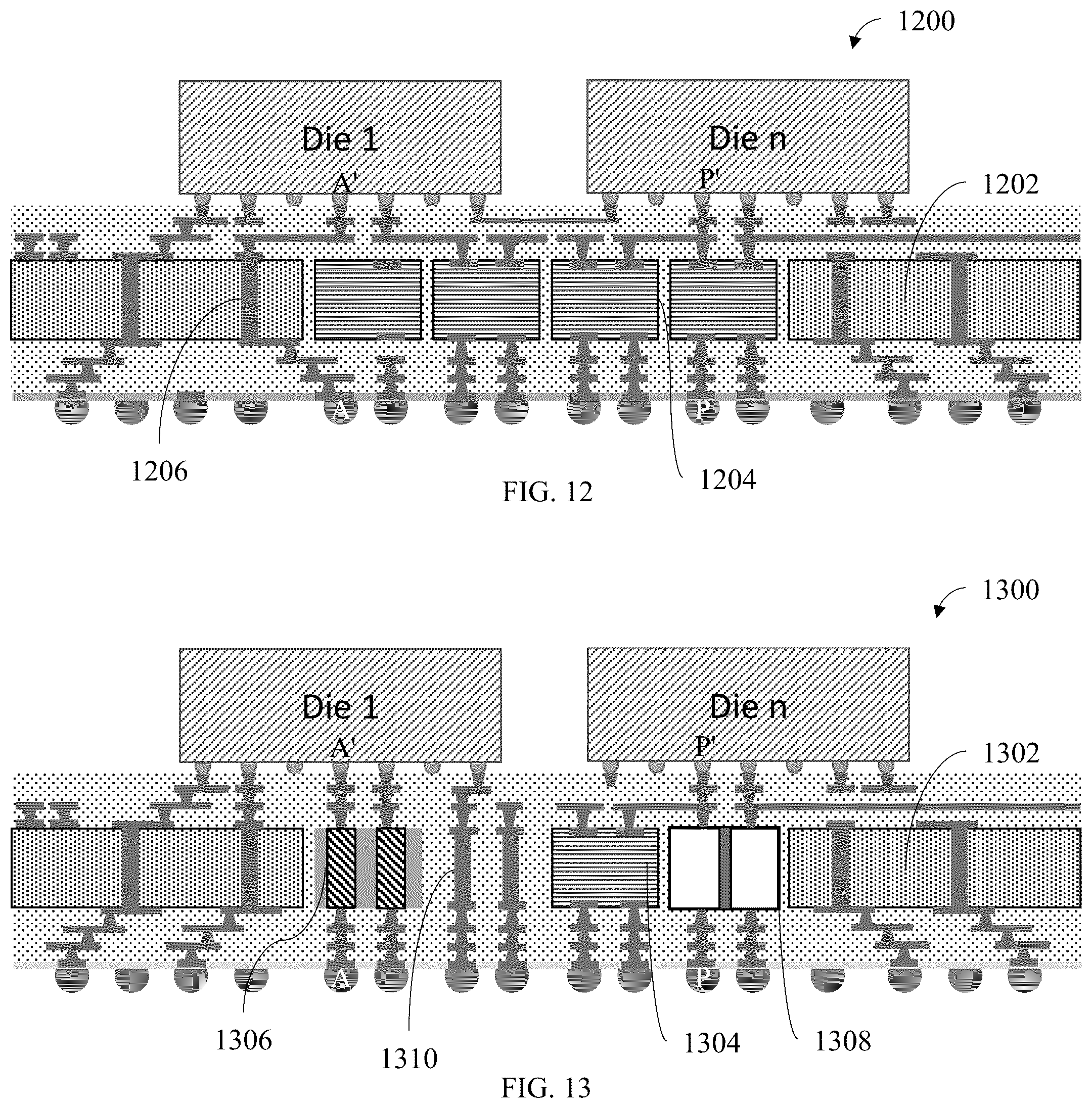 Patent US12568832 Figure 7 – Through package vertical interconnect and method of making same