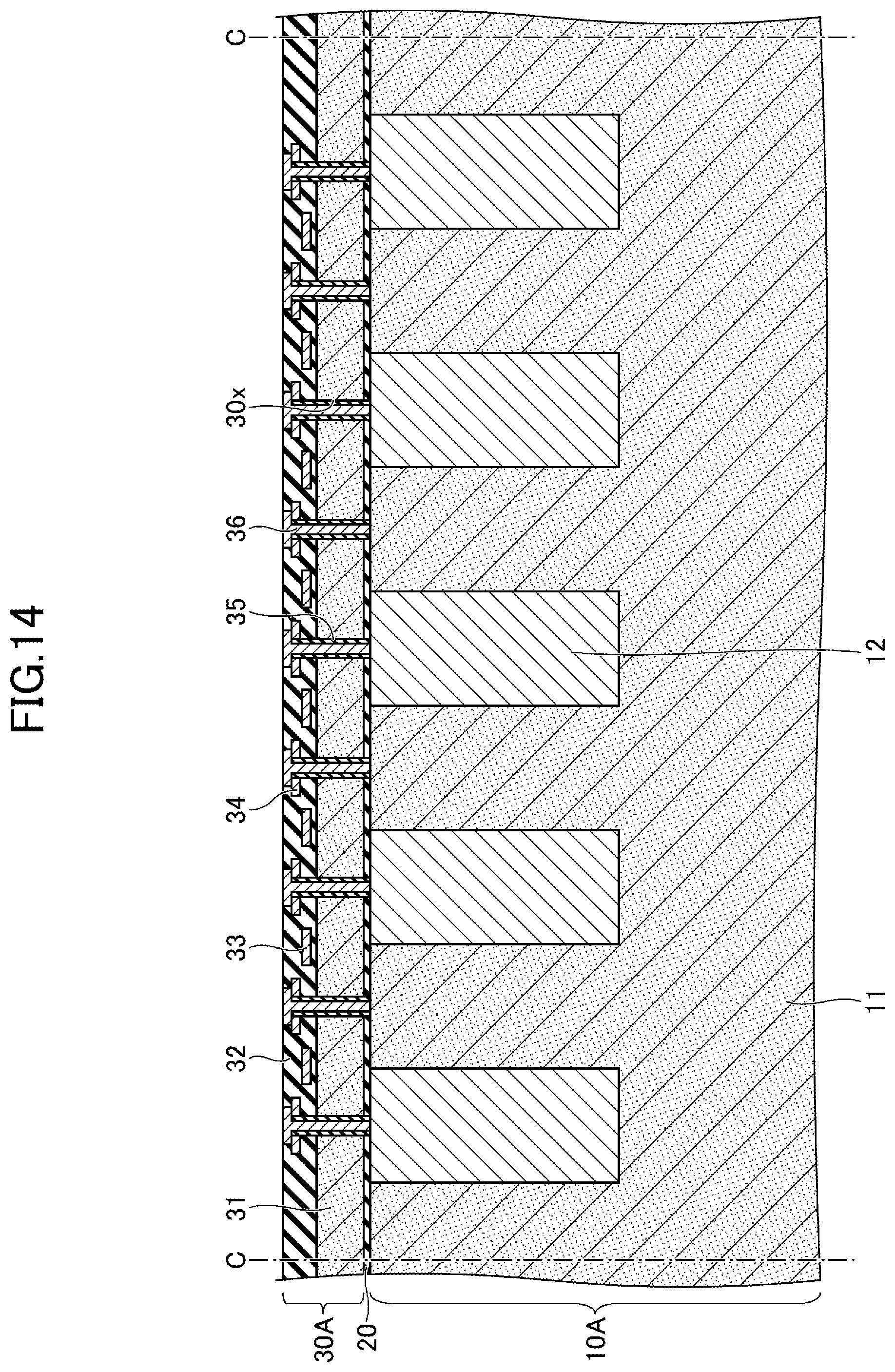 Patent US12568833 Figure 8 – Semiconductor device having wiring part without being exposed from substrate