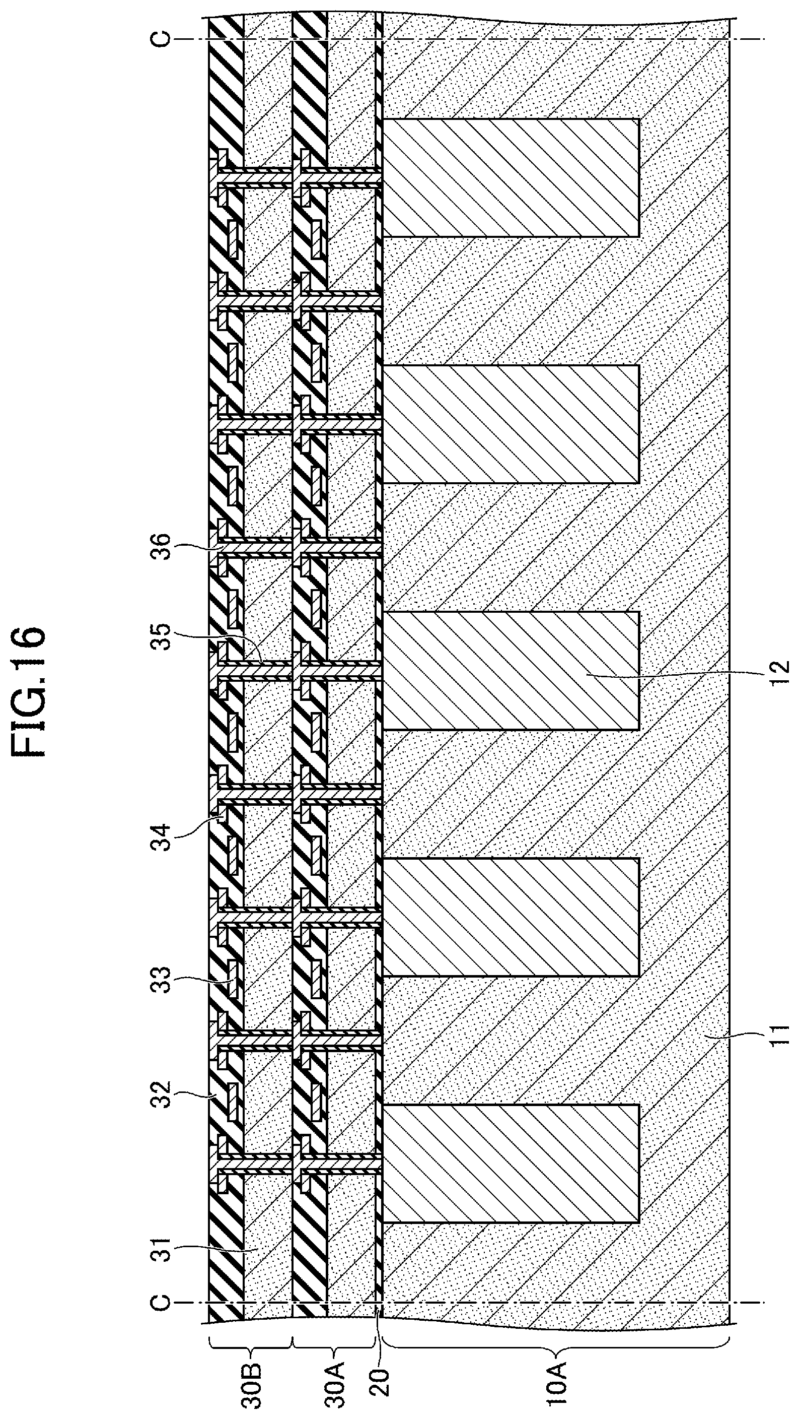 Patent US12568833 Figure 10 – Semiconductor device having wiring part without being exposed from substrate