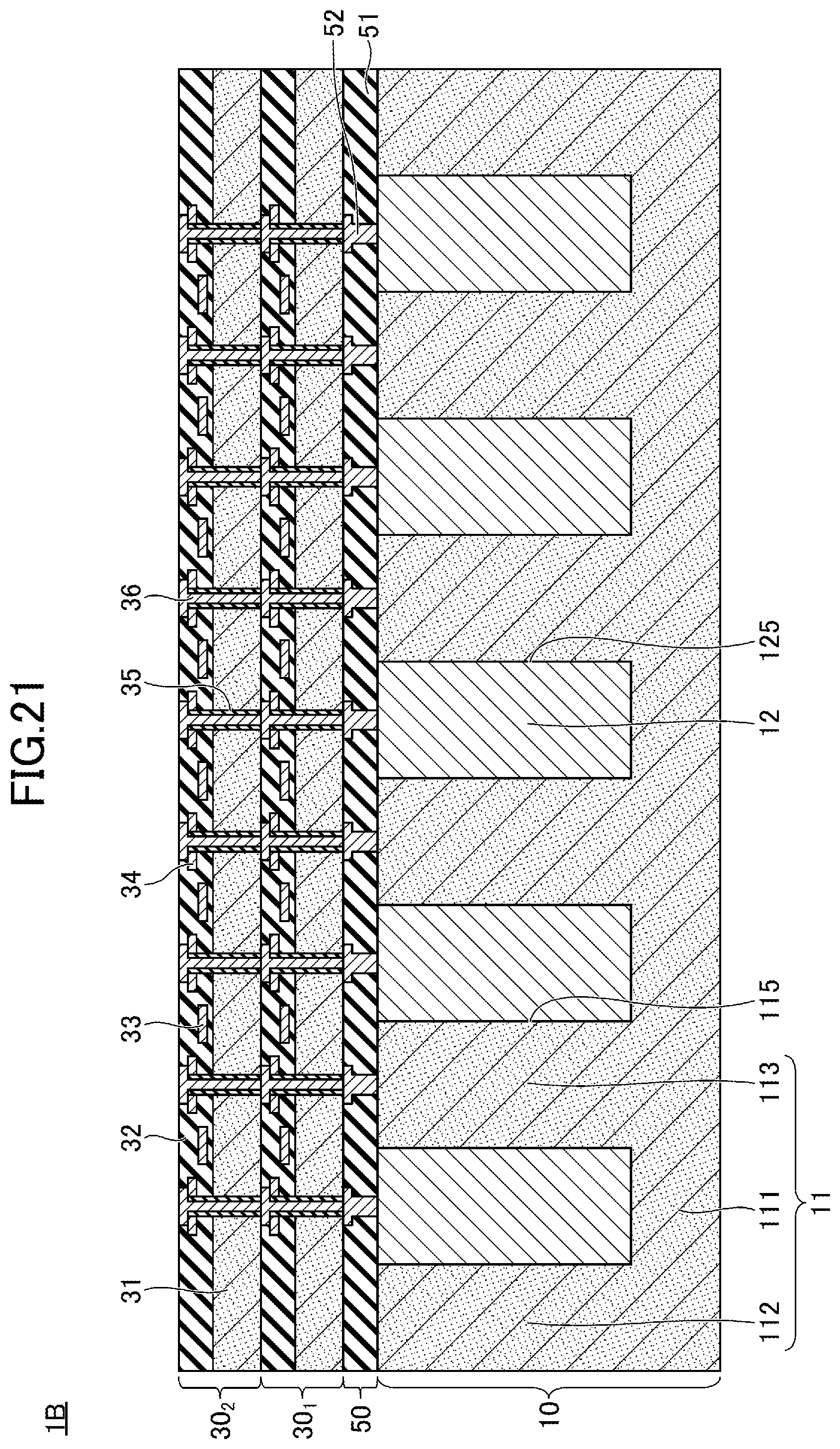 Patent US12568833 Figure 13 – Semiconductor device having wiring part without being exposed from substrate