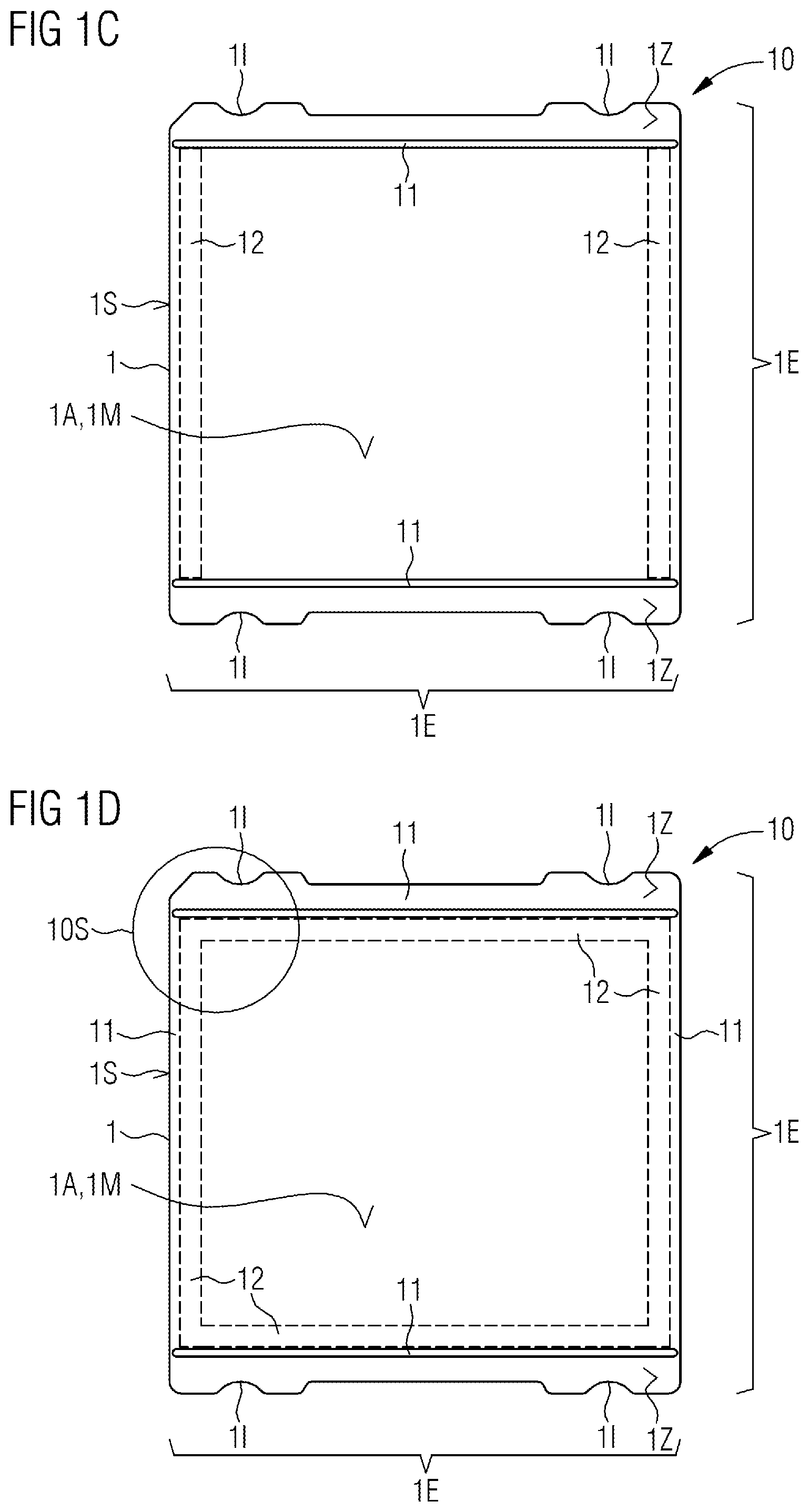 Patent US12568838 Figure 2 – Base plate having sidewall, power semiconductor module comprising the base plate and method for producing the base plate