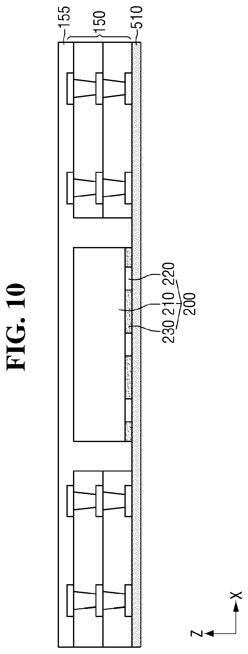 Patent US12568839 Figure 10 – Semiconductor package and method of fabricating the same