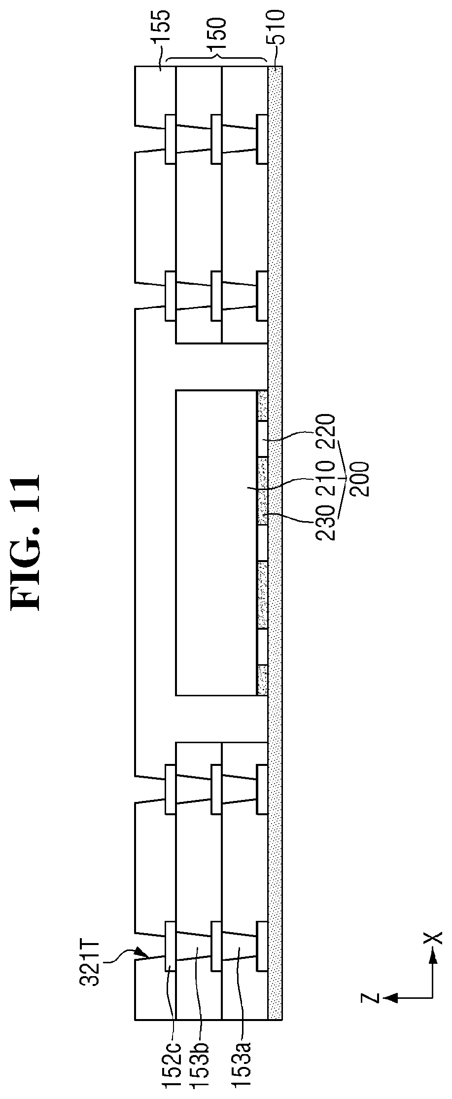 Patent US12568839 Figure 11 – Semiconductor package and method of fabricating the same