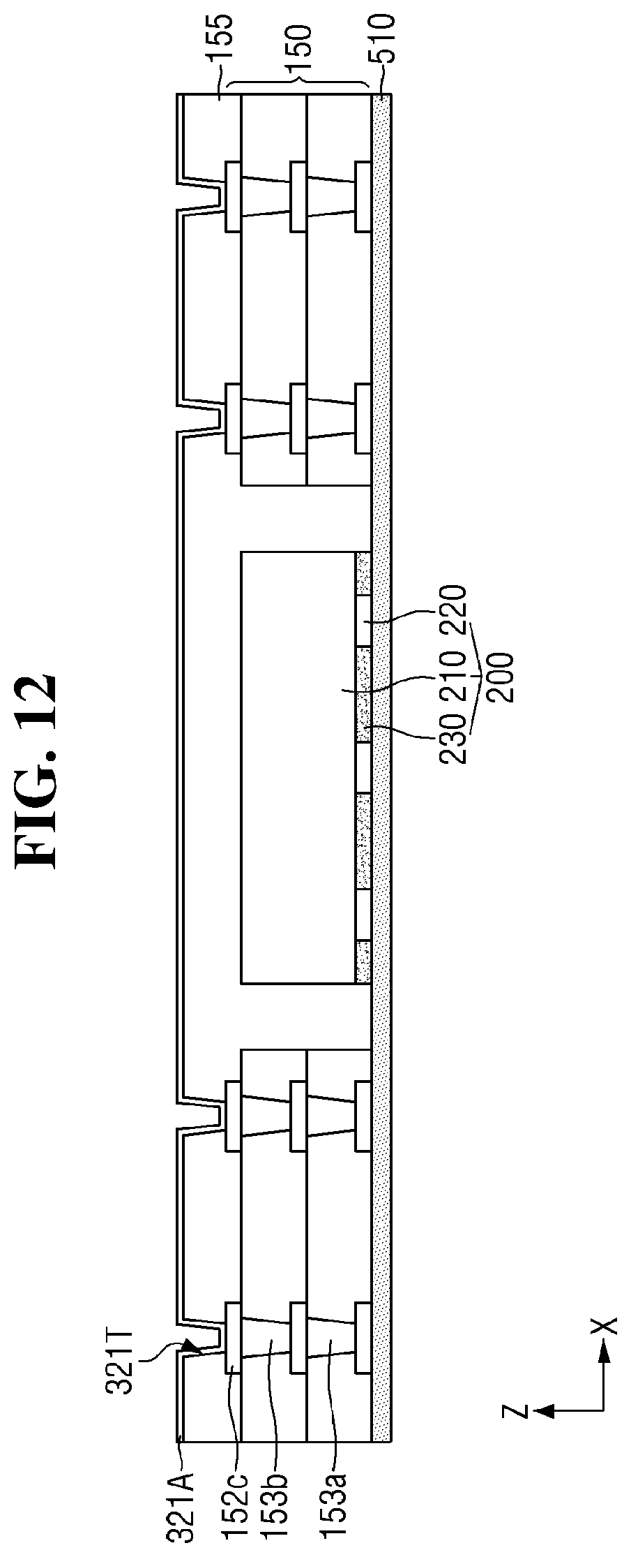 Patent US12568839 Figure 12 – Semiconductor package and method of fabricating the same