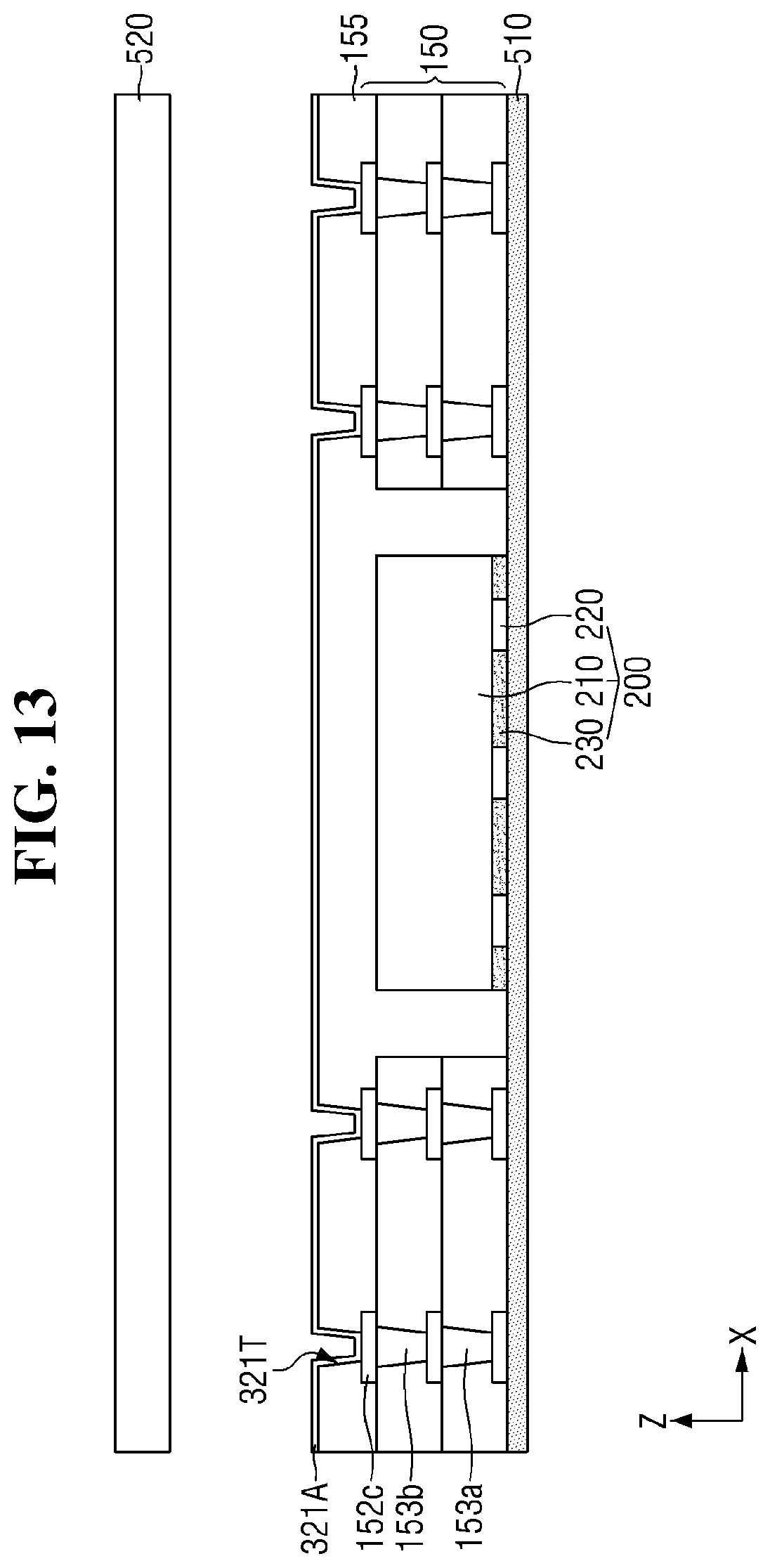 Patent US12568839 Figure 13 – Semiconductor package and method of fabricating the same