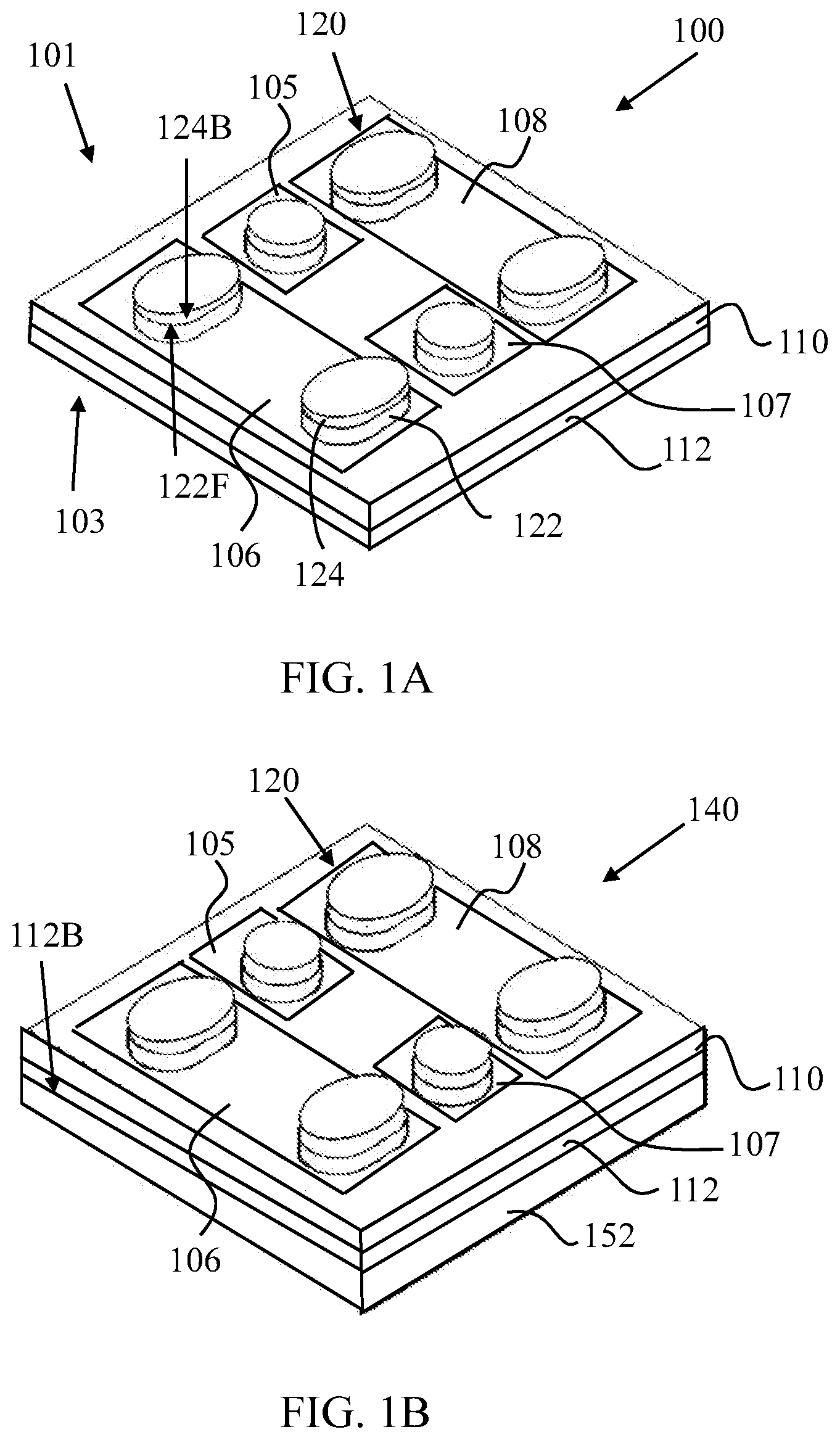 Patent US12568845 — Chip scale semiconductor package having back side metal layer and raised front side pad and method of making the same — Figure 1
