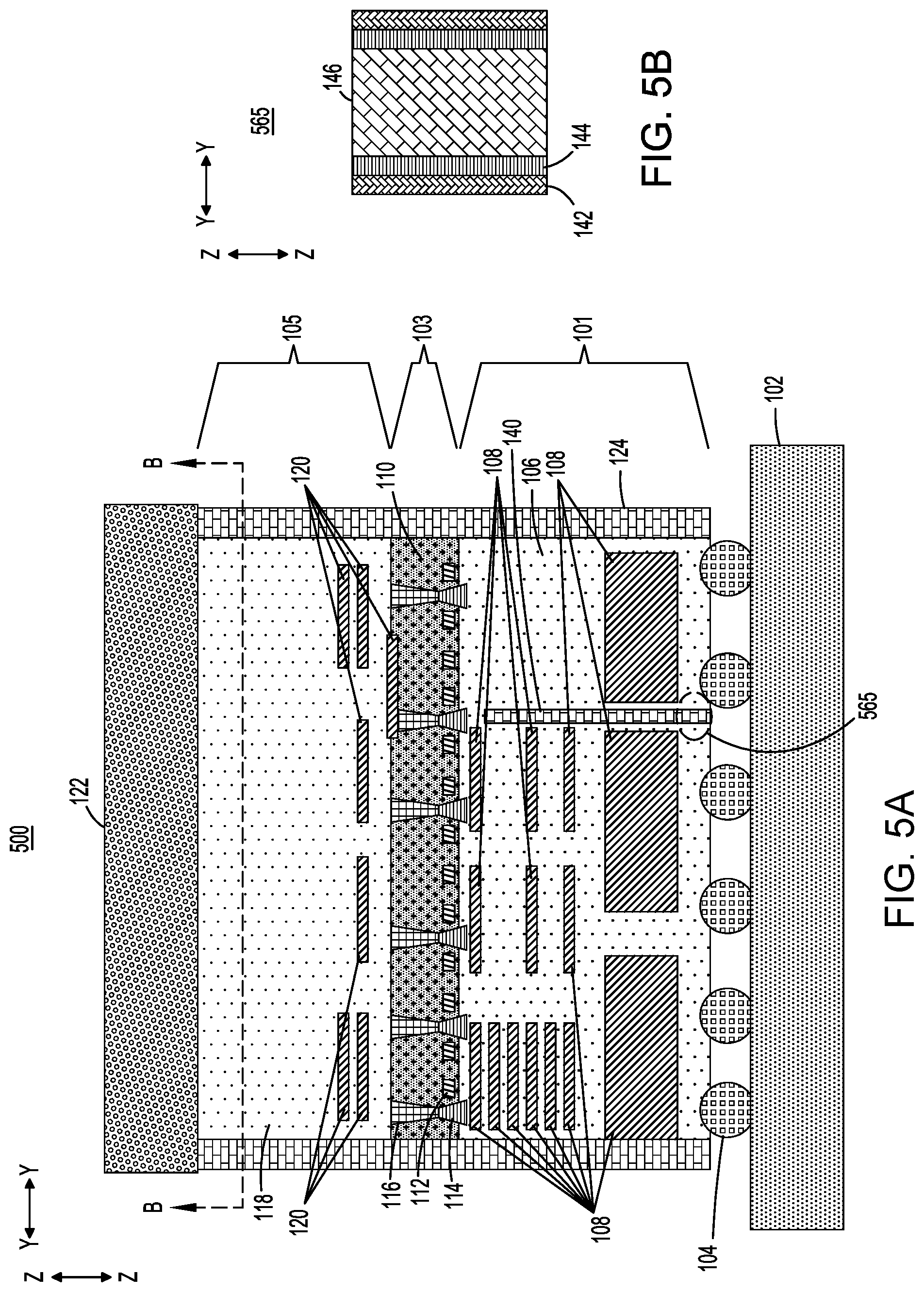 Patent US12568846 Figure 6 – Wafer dies with thermally conducting perimeter regions