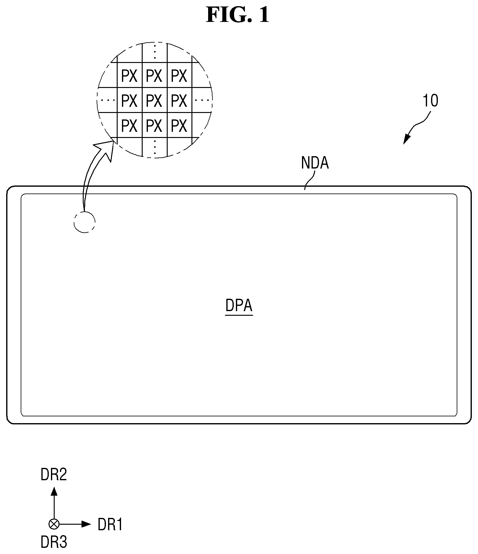 Patent US12568852 Figure 1 – Display device