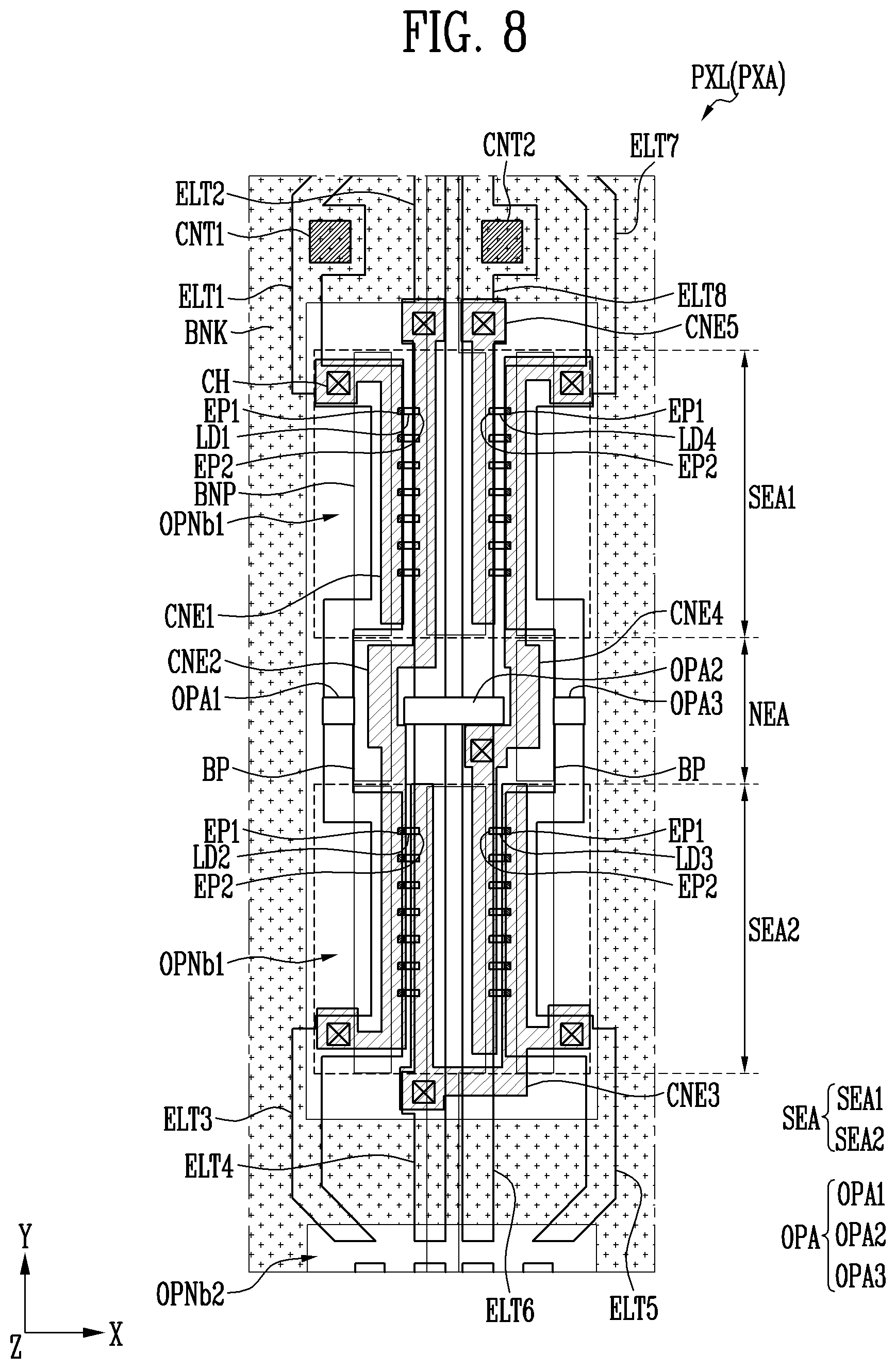 Patent US12568853 Figure 7 – Display device