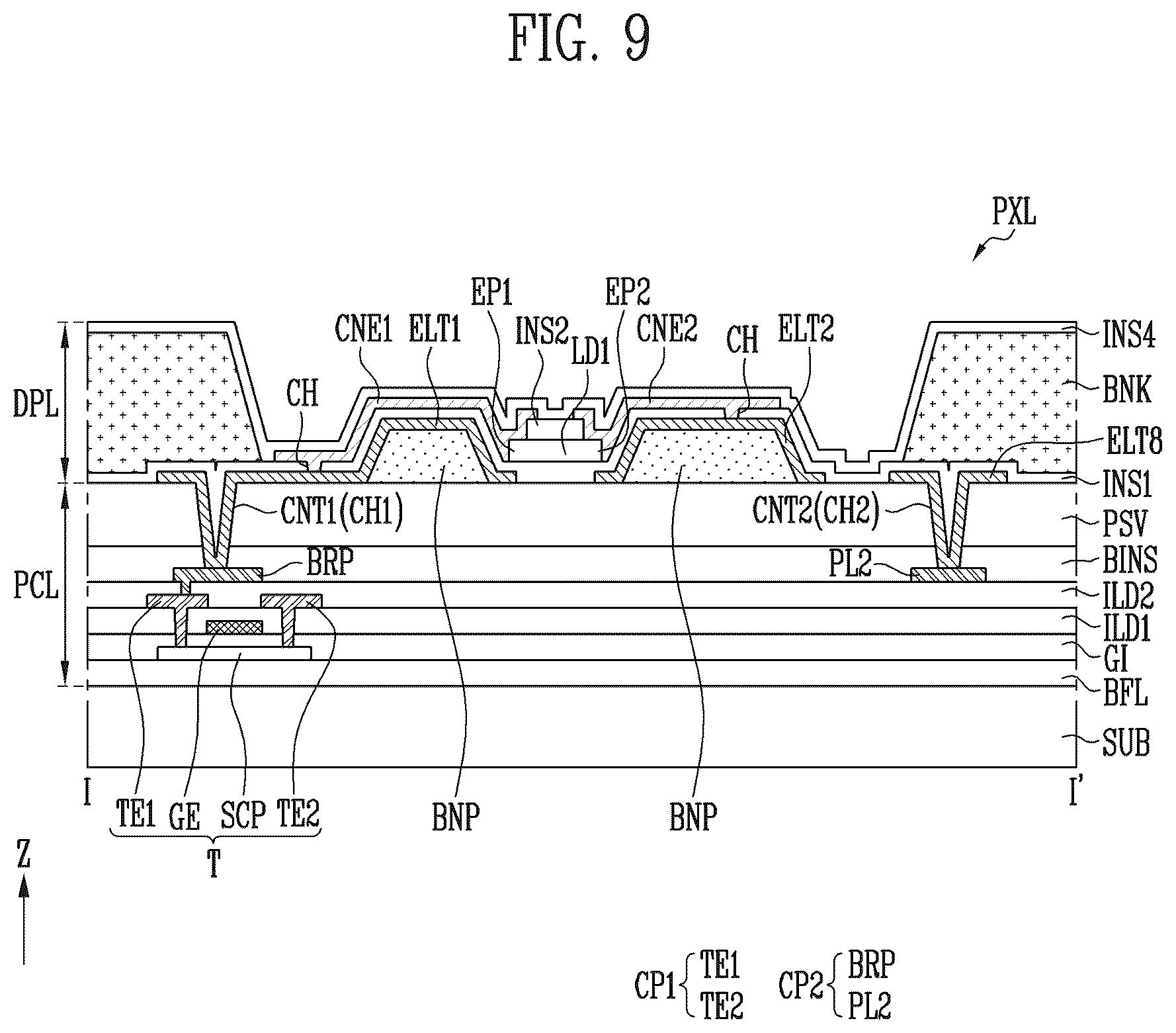 Patent US12568853 Figure 8 – Display device
