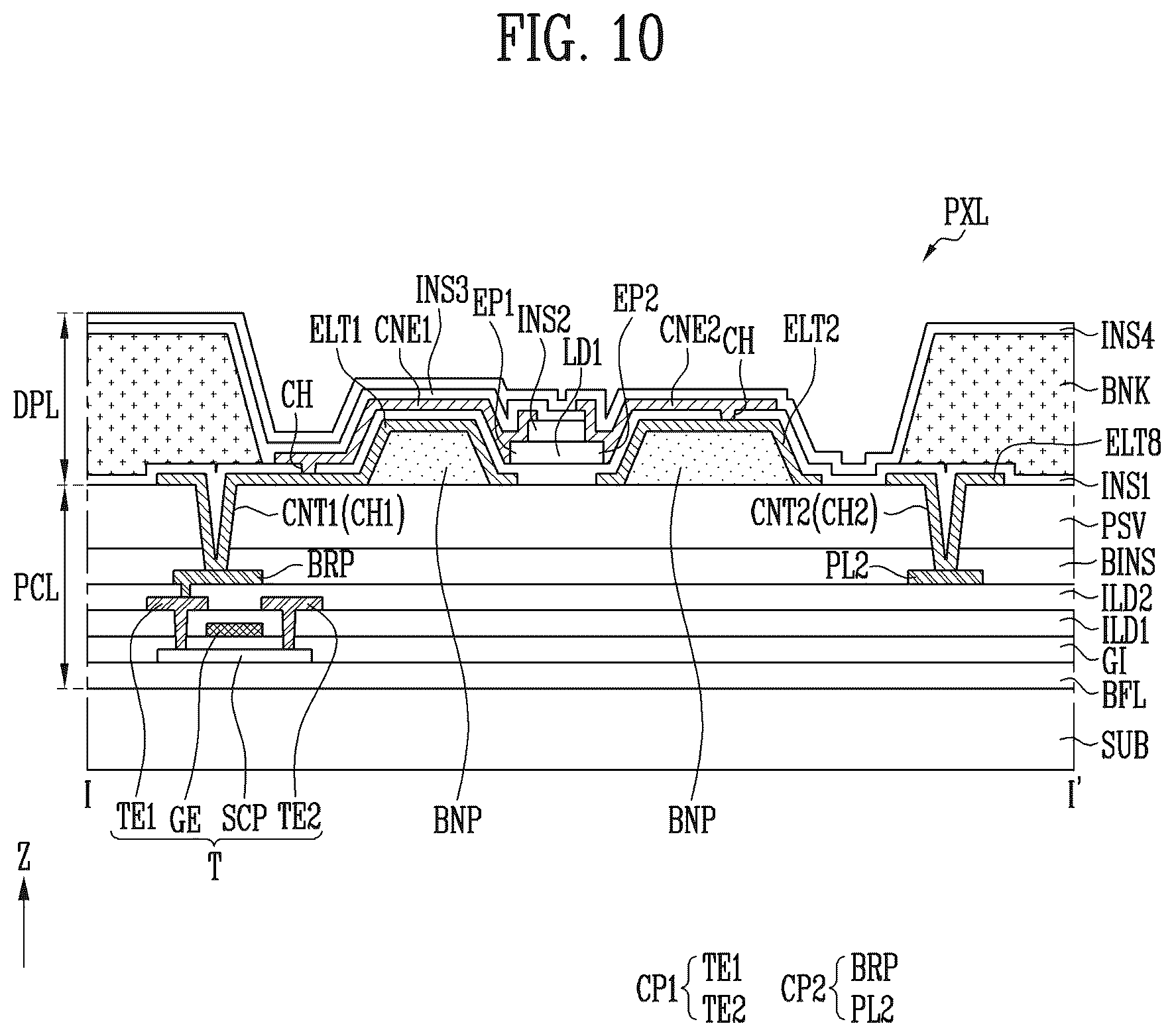 Patent US12568853 Figure 9 – Display device