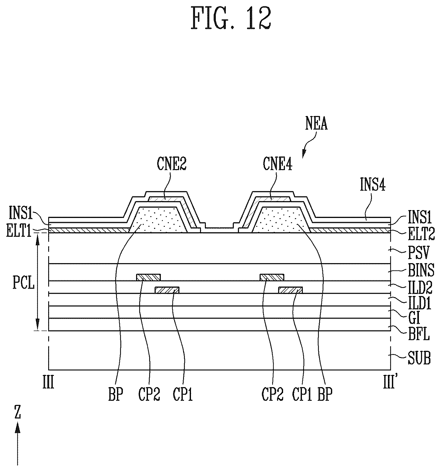 Patent US12568853 Figure 11 – Display device