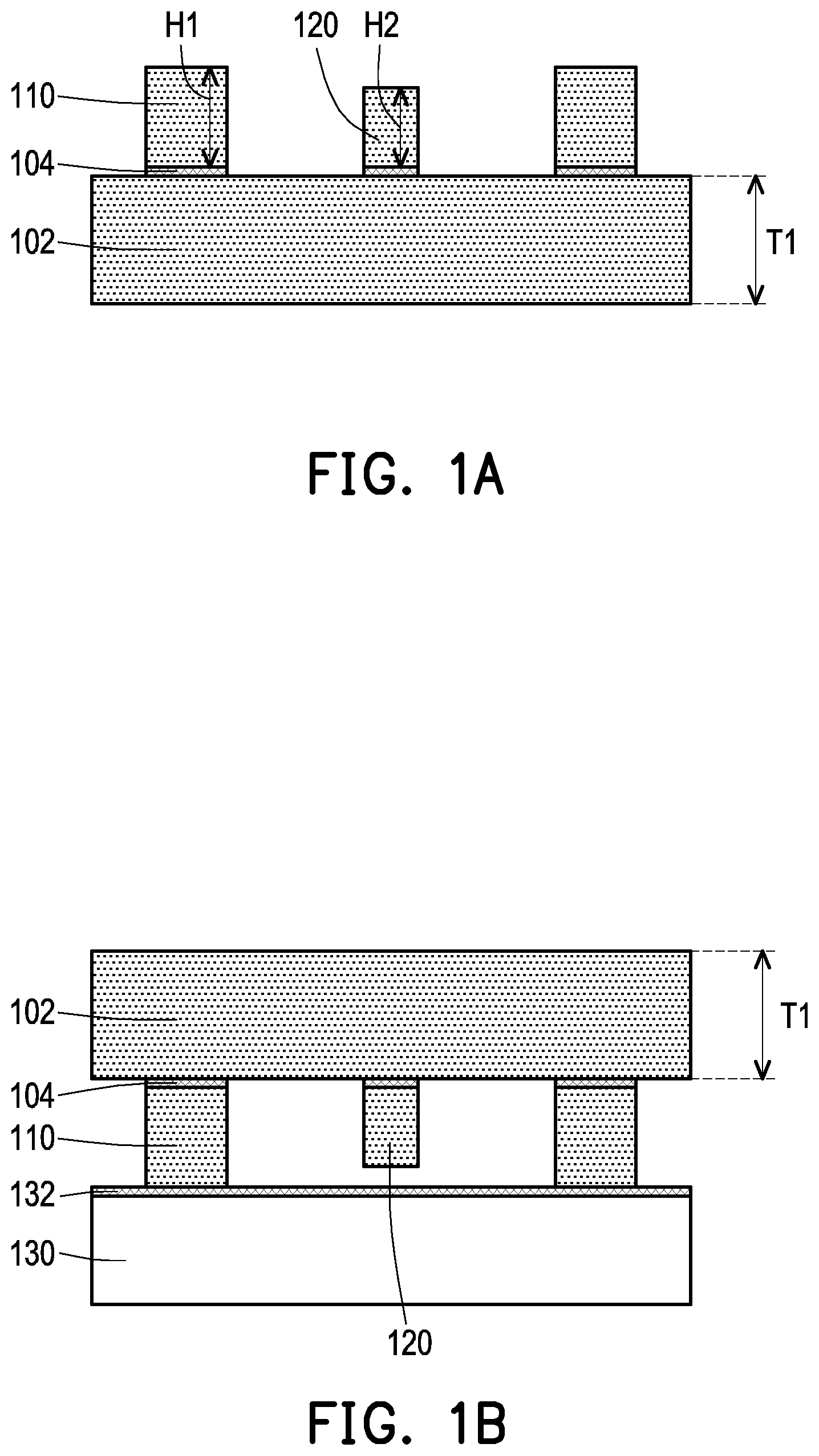Patent US12568854 Figure 1 – Semiconductor packages having semiconductor blocks surrounding semiconductor device