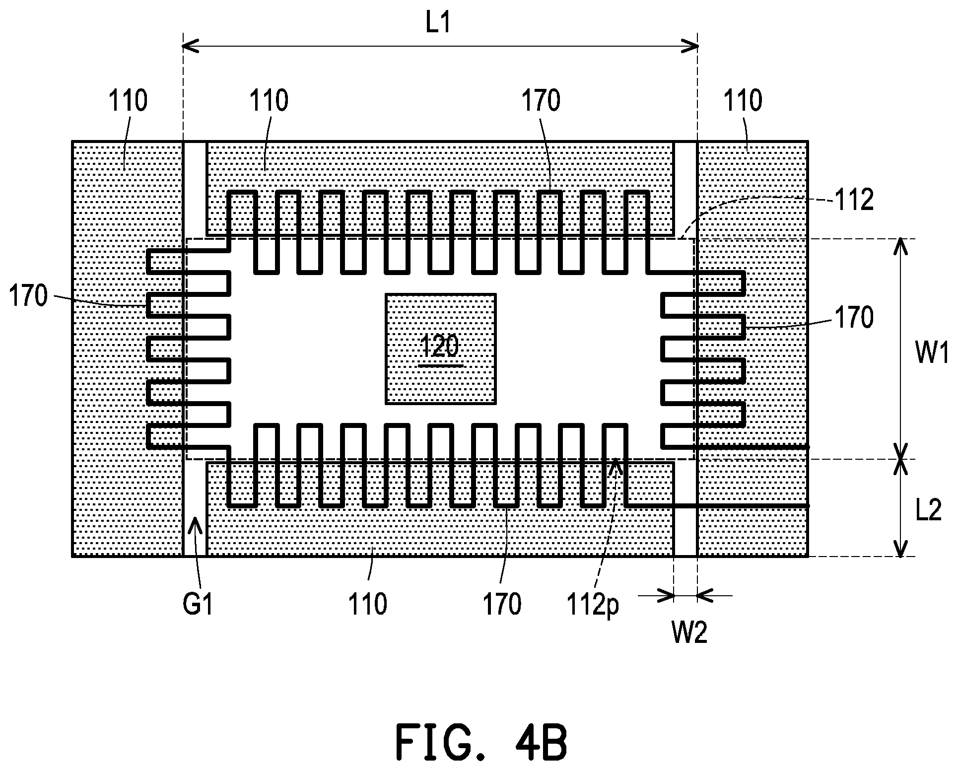 Patent US12568854 Figure 10 – Semiconductor packages having semiconductor blocks surrounding semiconductor device