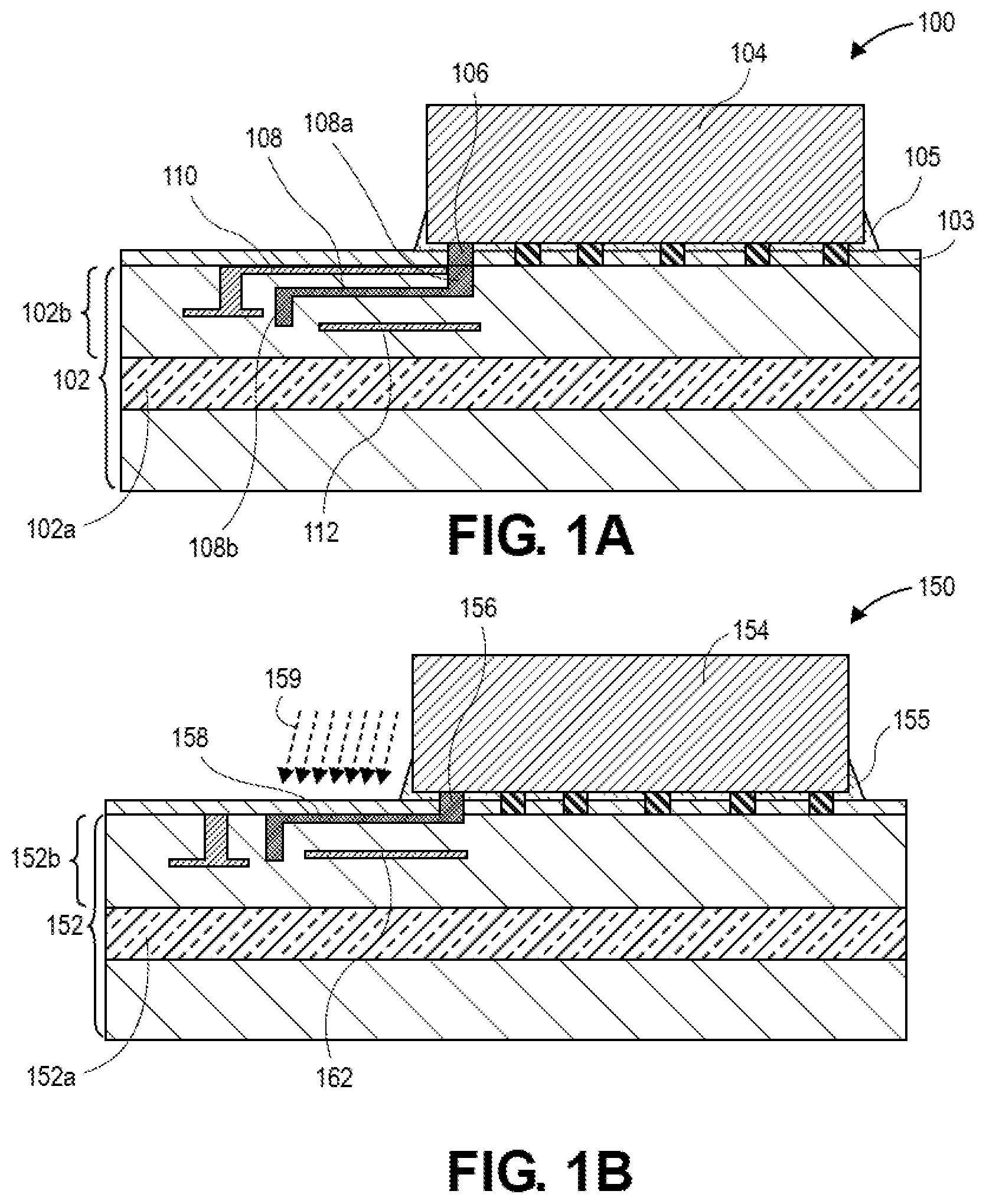 Patent US12568858 Figure 1 – Secondary die with a ground plane for strip line routing